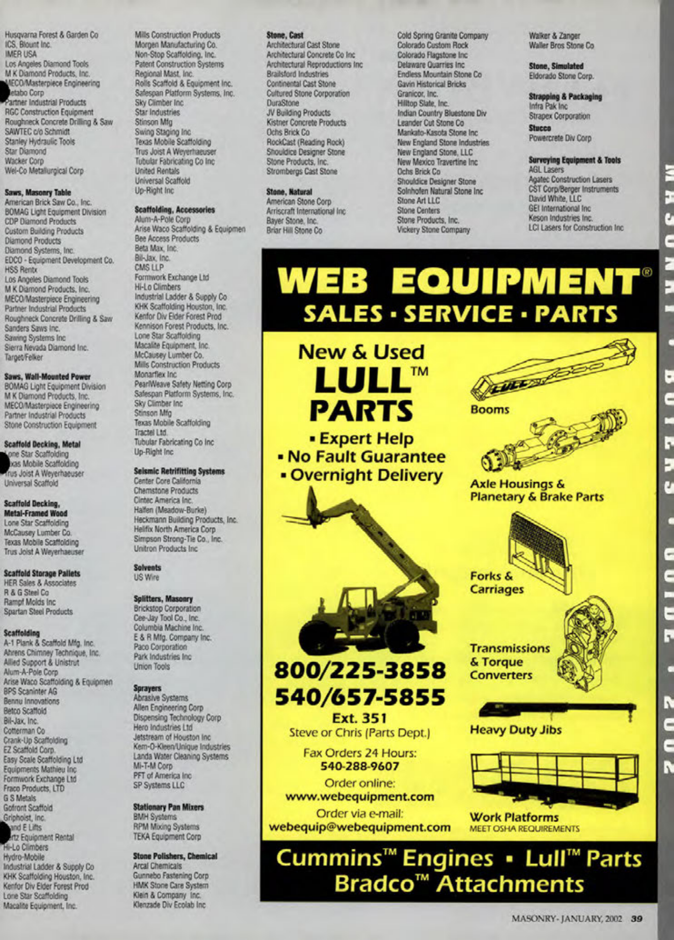 Masonry Magazine January 2002 Page. 39