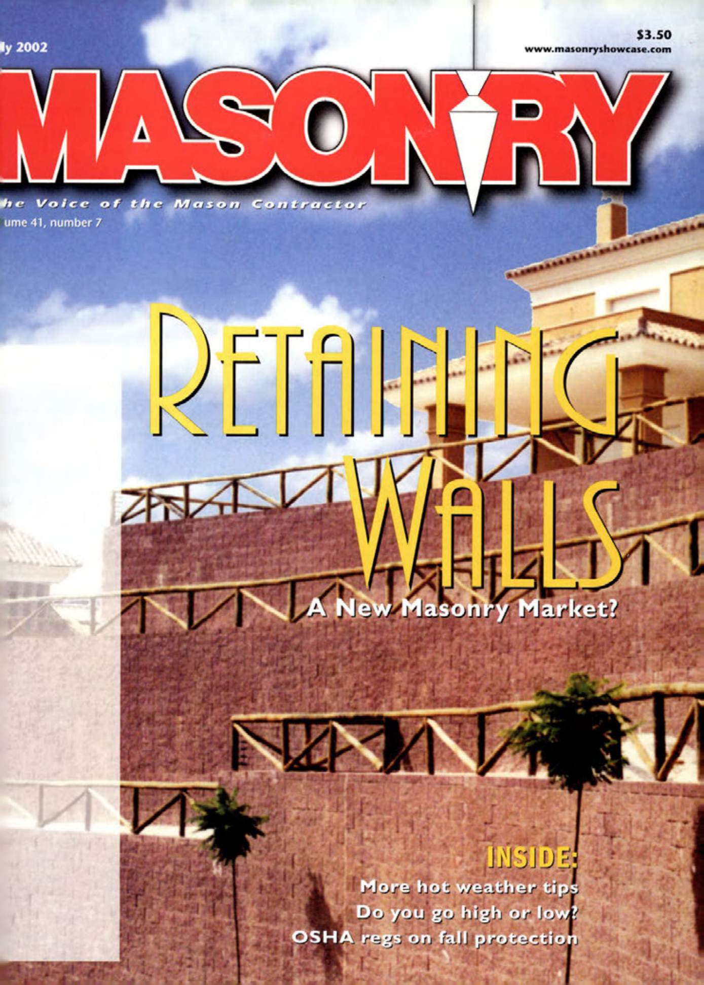 Masonry Magazine July 2002 Page. 1