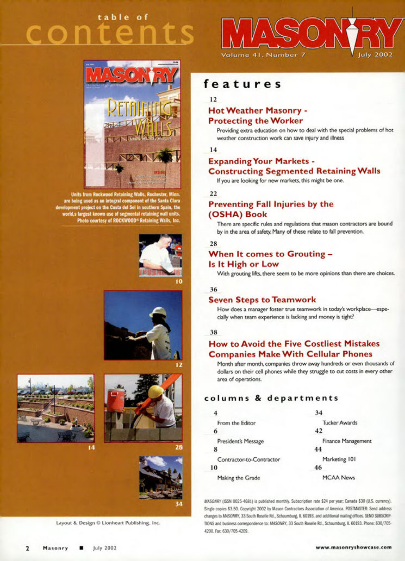 Masonry Magazine July 2002 Page. 4