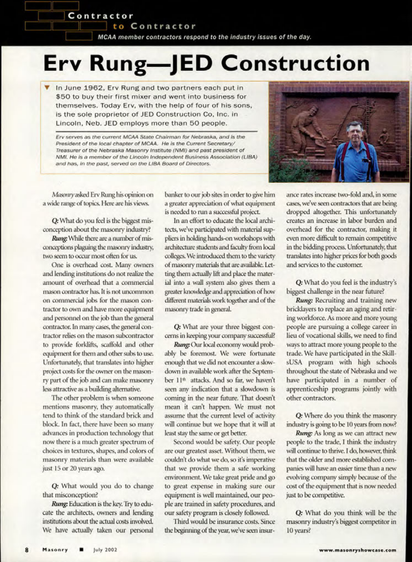Masonry Magazine July 2002 Page. 10