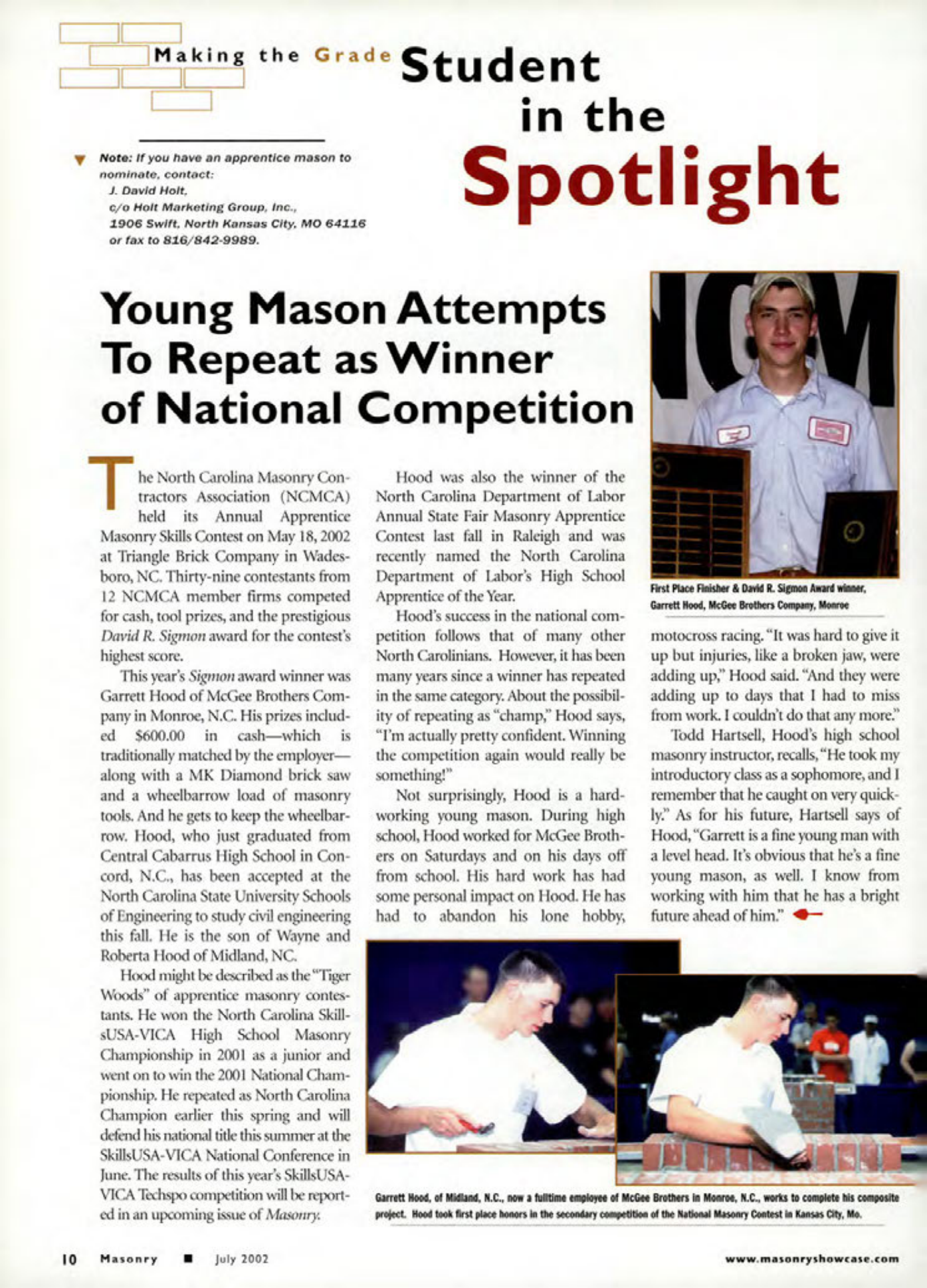 Masonry Magazine July 2002 Page. 12