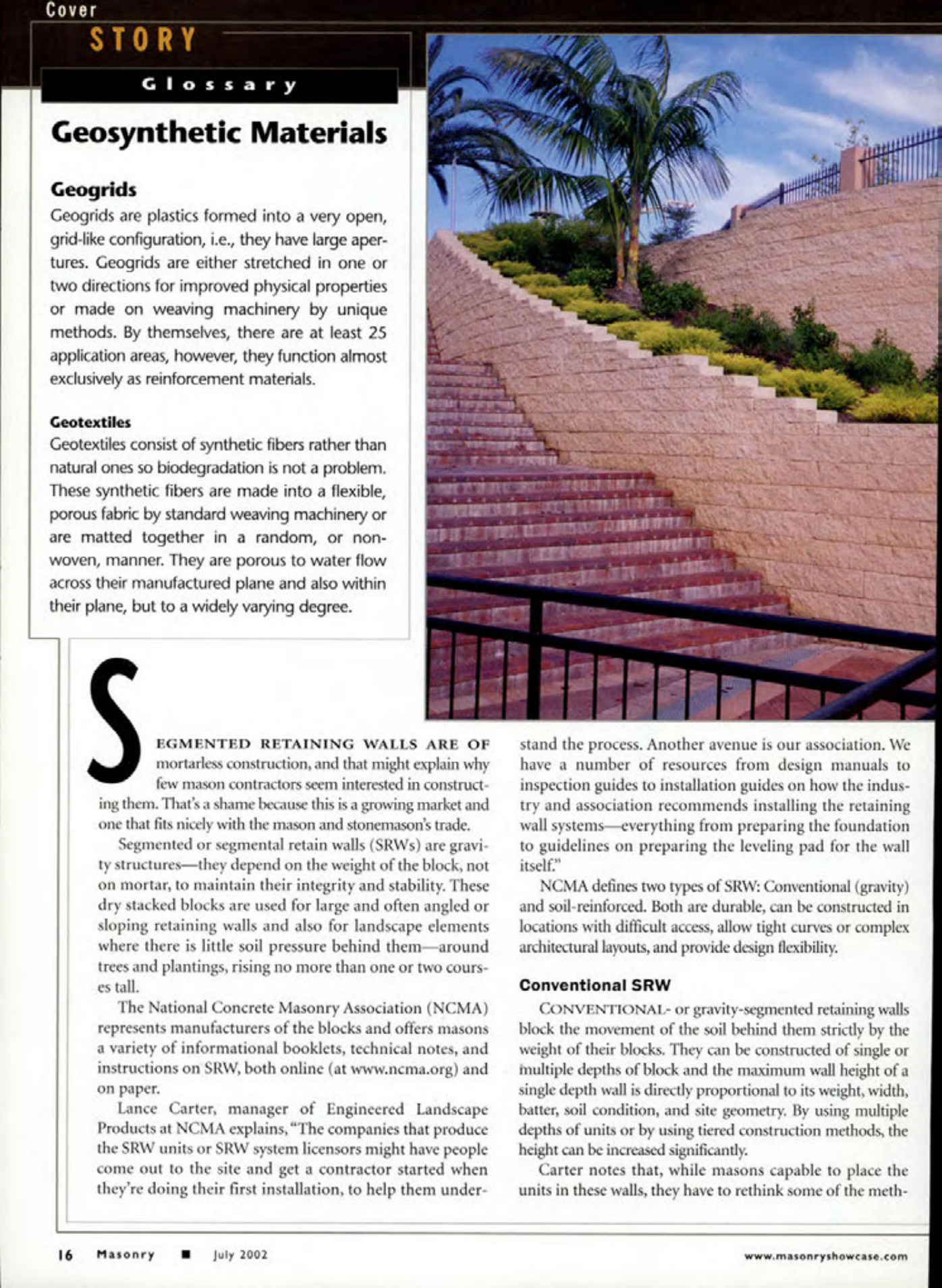 Masonry Magazine July 2002 Page. 18