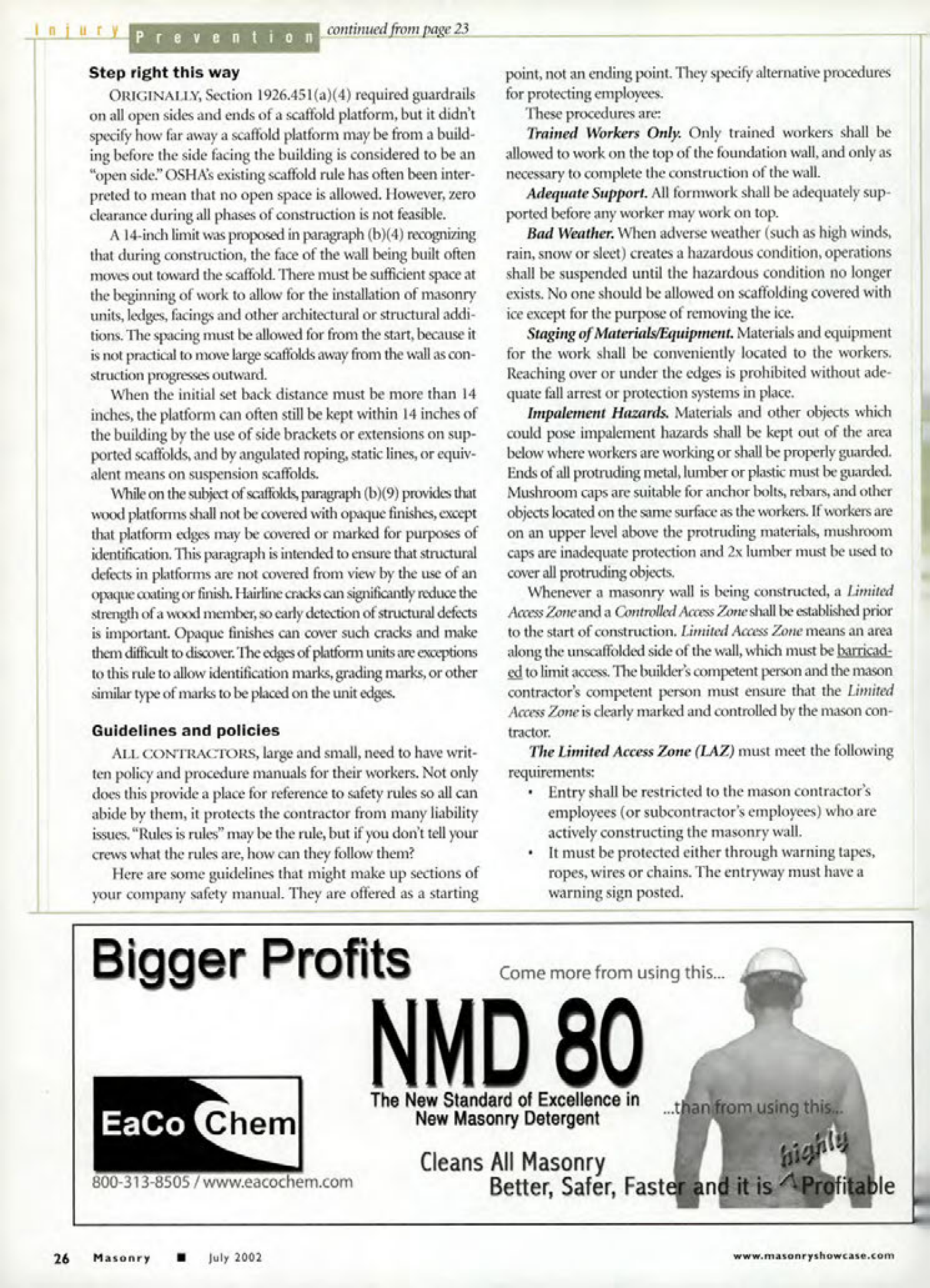 Masonry Magazine July 2002 Page. 28