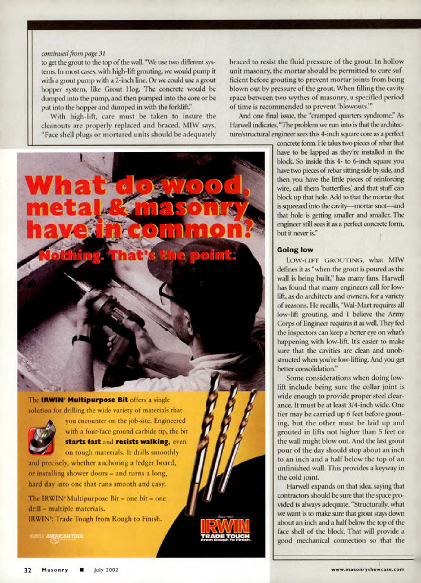 Masonry Magazine July 2002 Page. 34