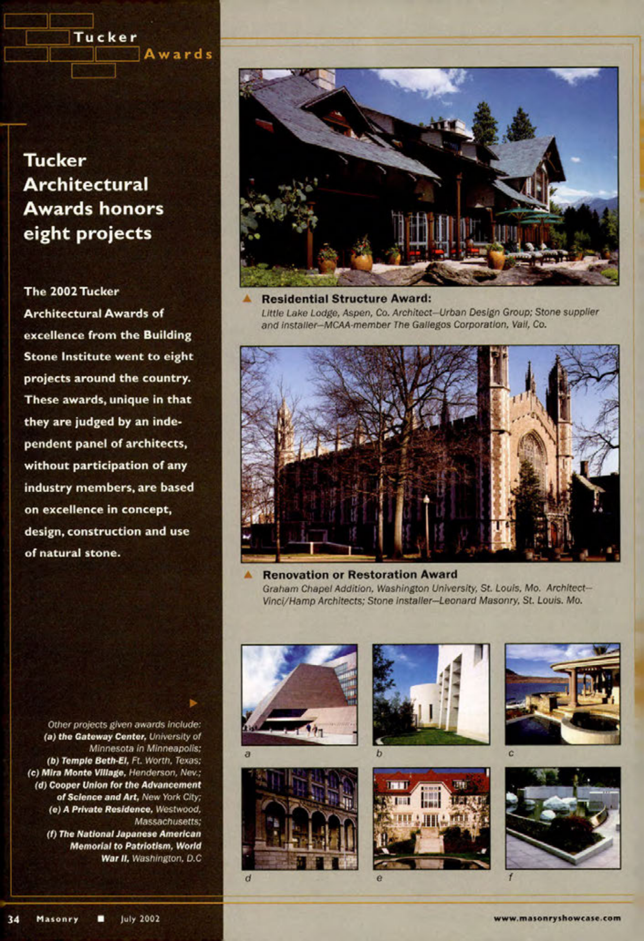 Masonry Magazine July 2002 Page. 36