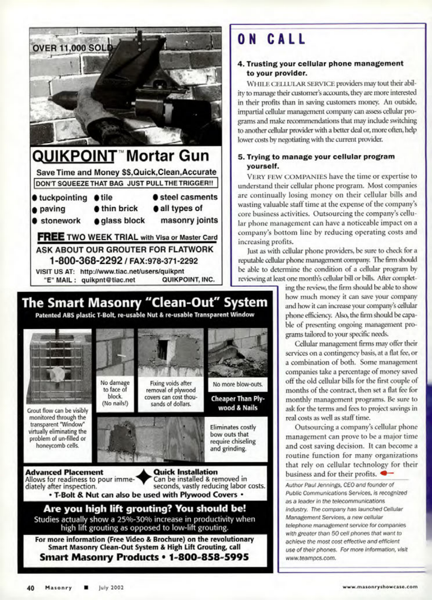 Masonry Magazine July 2002 Page. 42