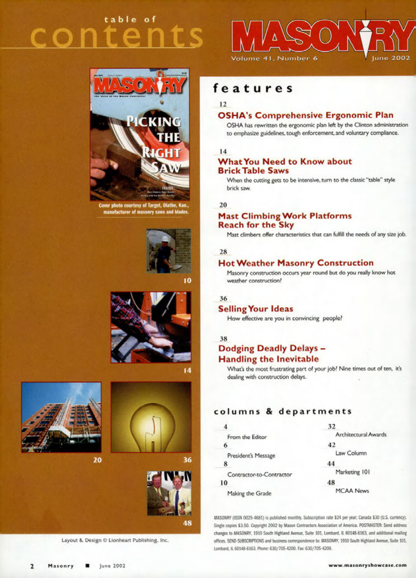 Masonry Magazine June 2002 Page. 4