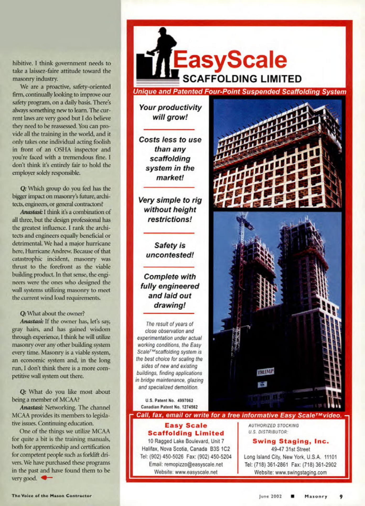 Masonry Magazine June 2002 Page. 11
