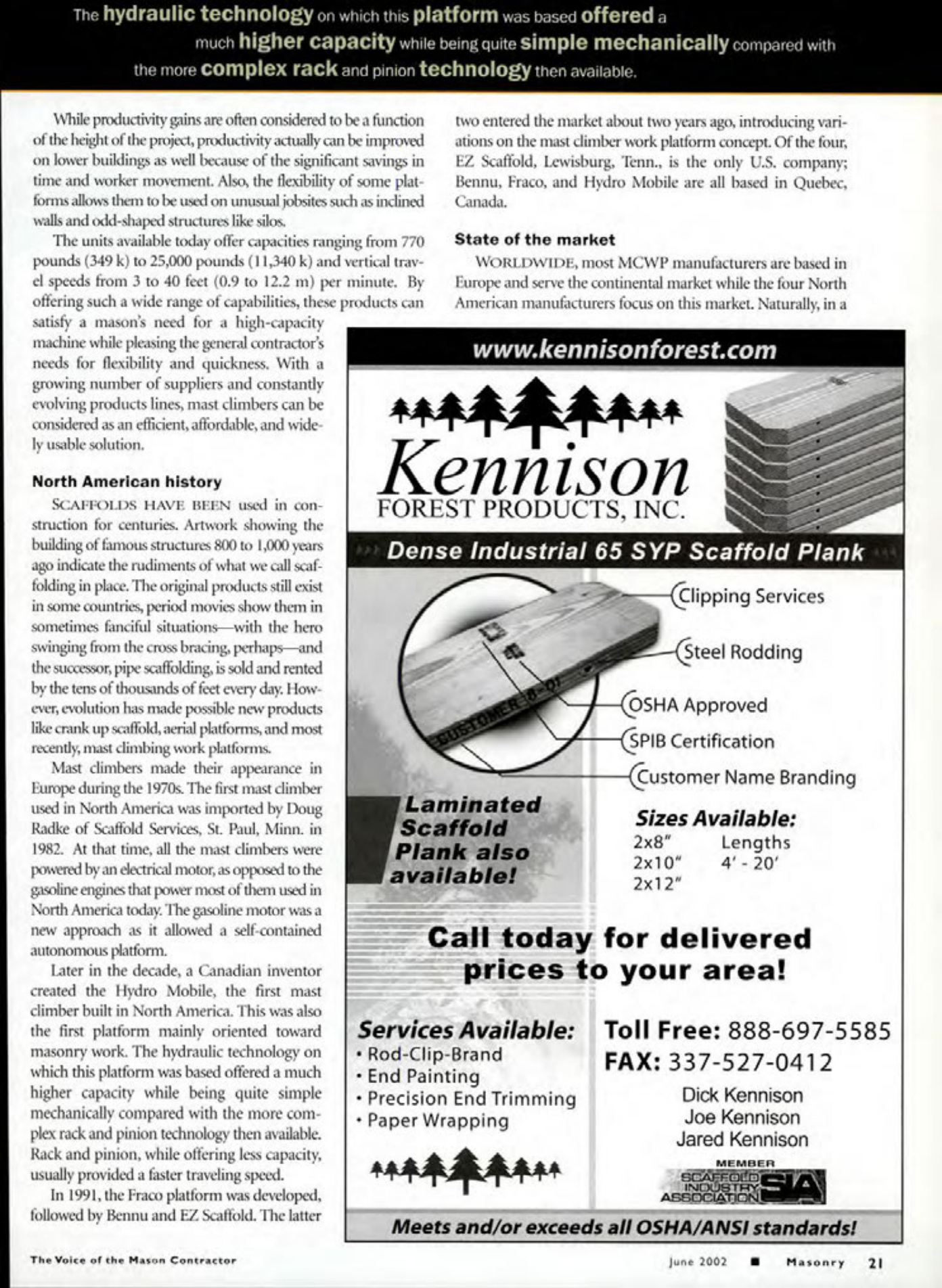 Masonry Magazine June 2002 Page. 23