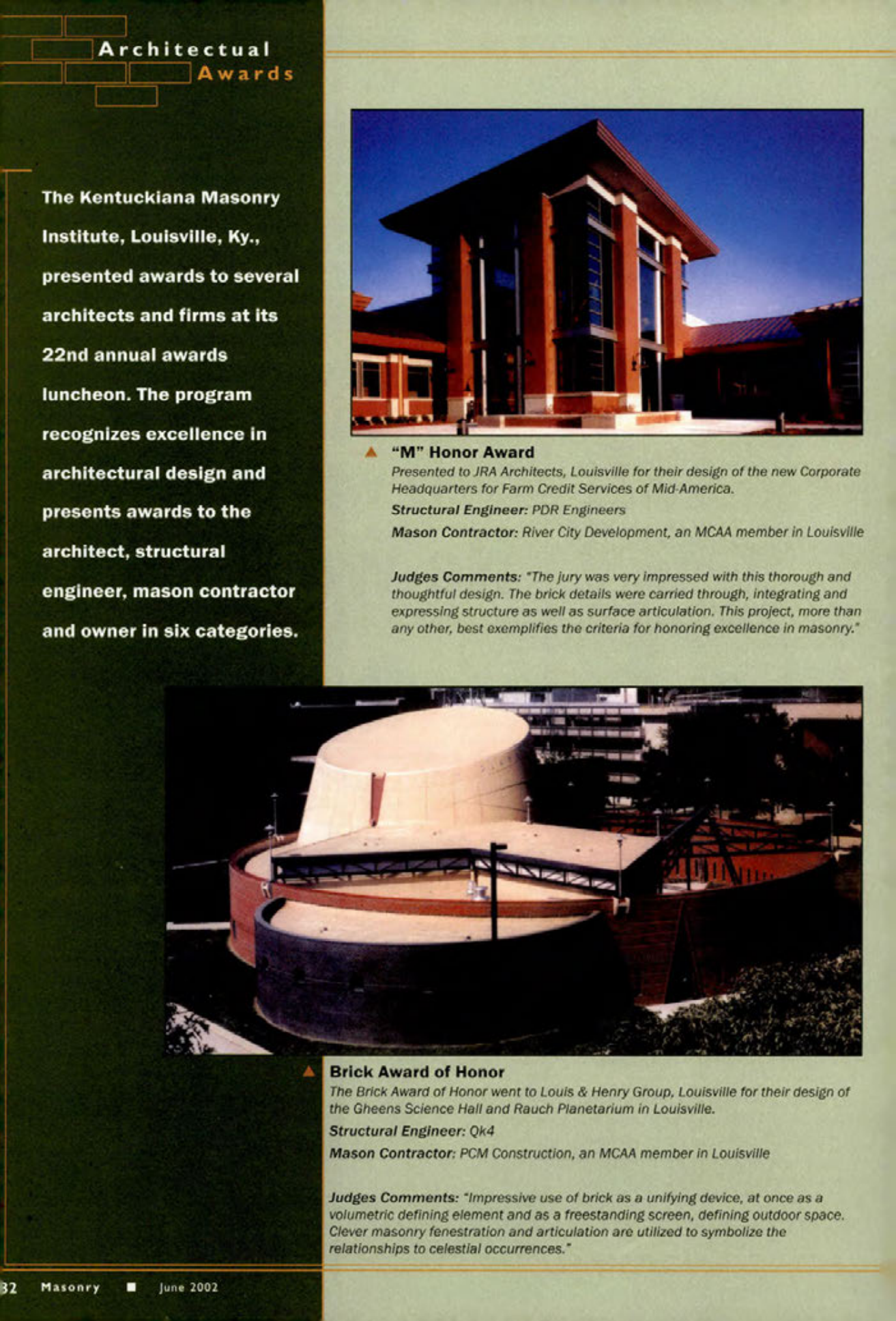 Masonry Magazine June 2002 Page. 34