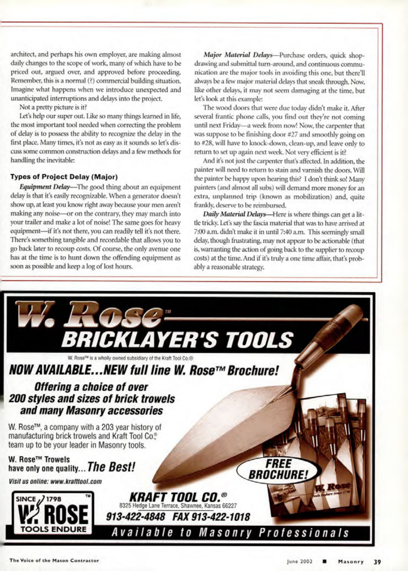 Masonry Magazine June 2002 Page. 41