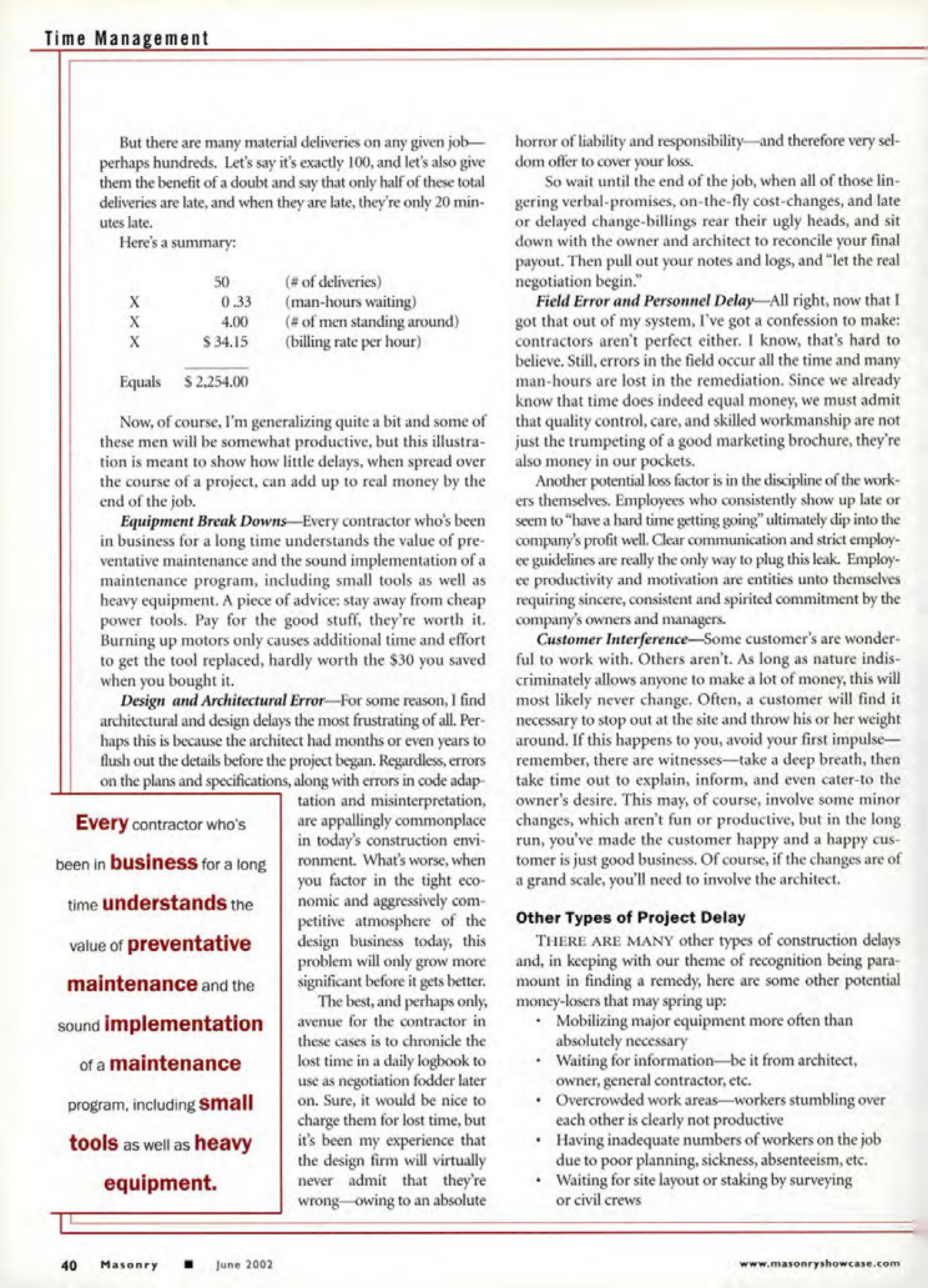 Masonry Magazine June 2002 Page. 42