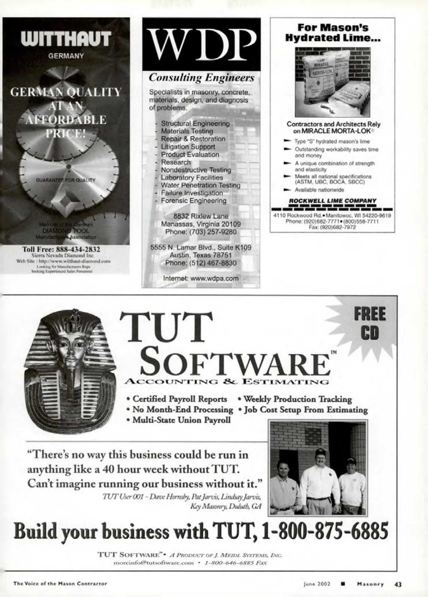 Masonry Magazine June 2002 Page. 45