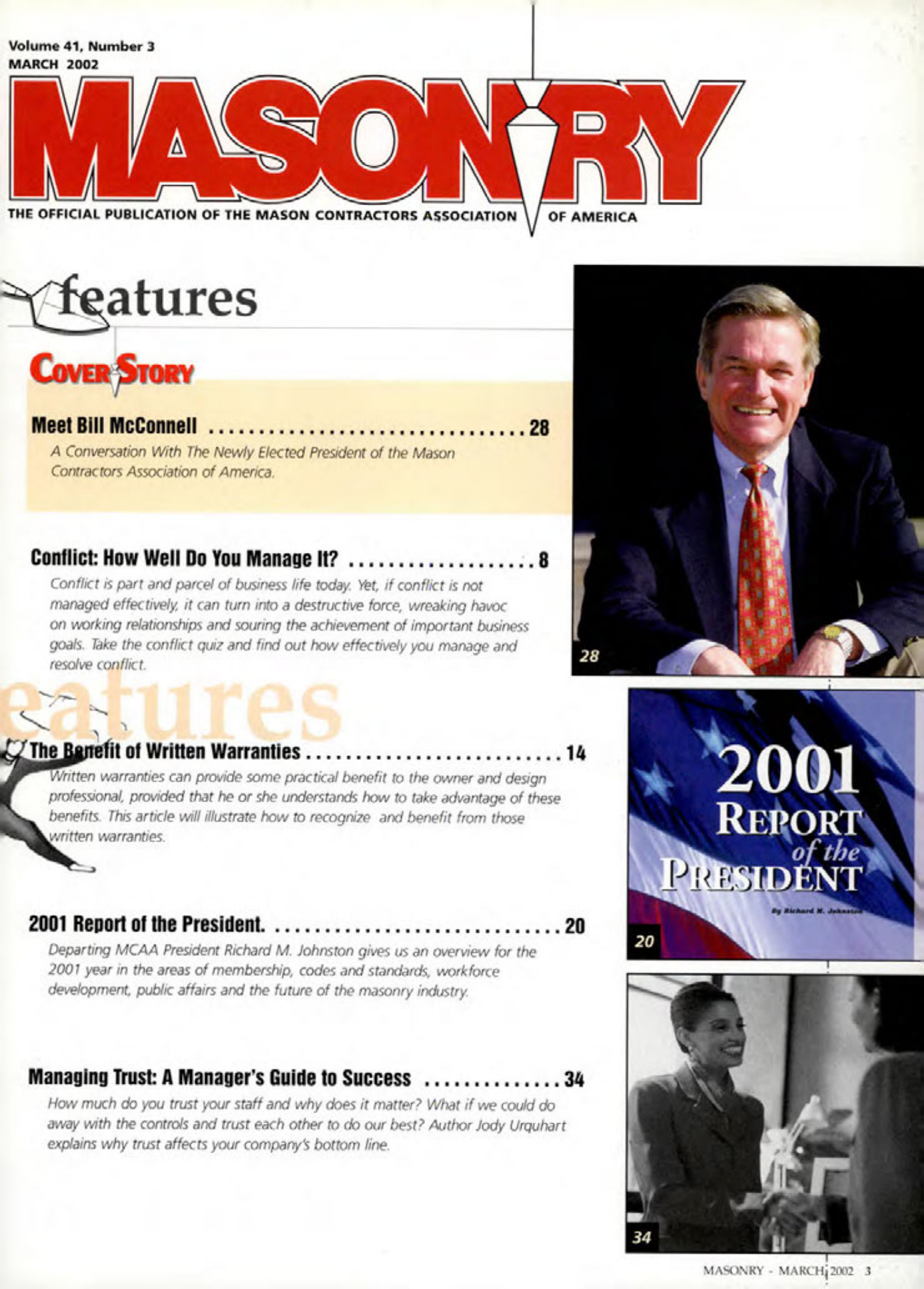Masonry Magazine March 2002 Page. 3
