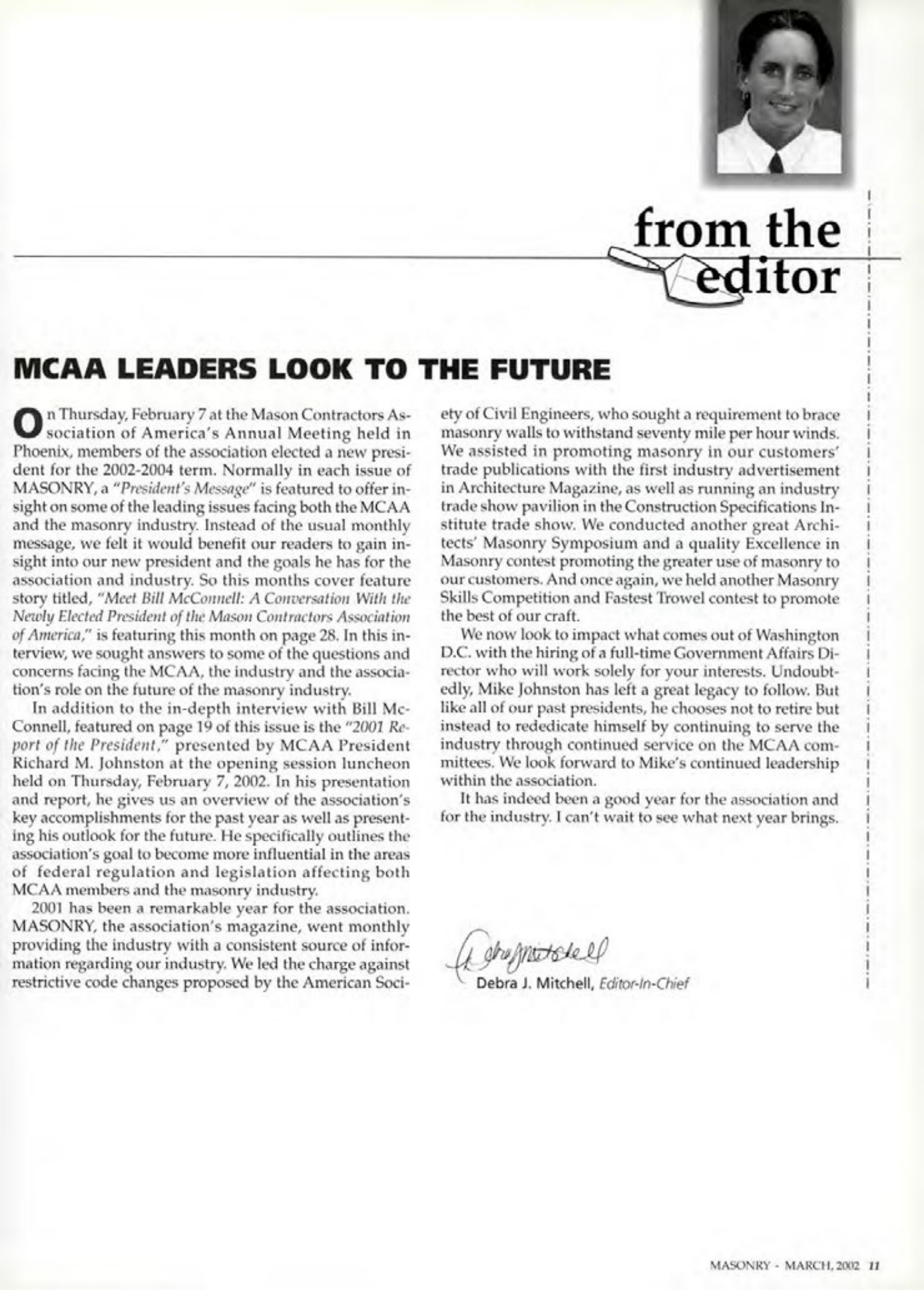 Masonry Magazine March 2002 Page. 11