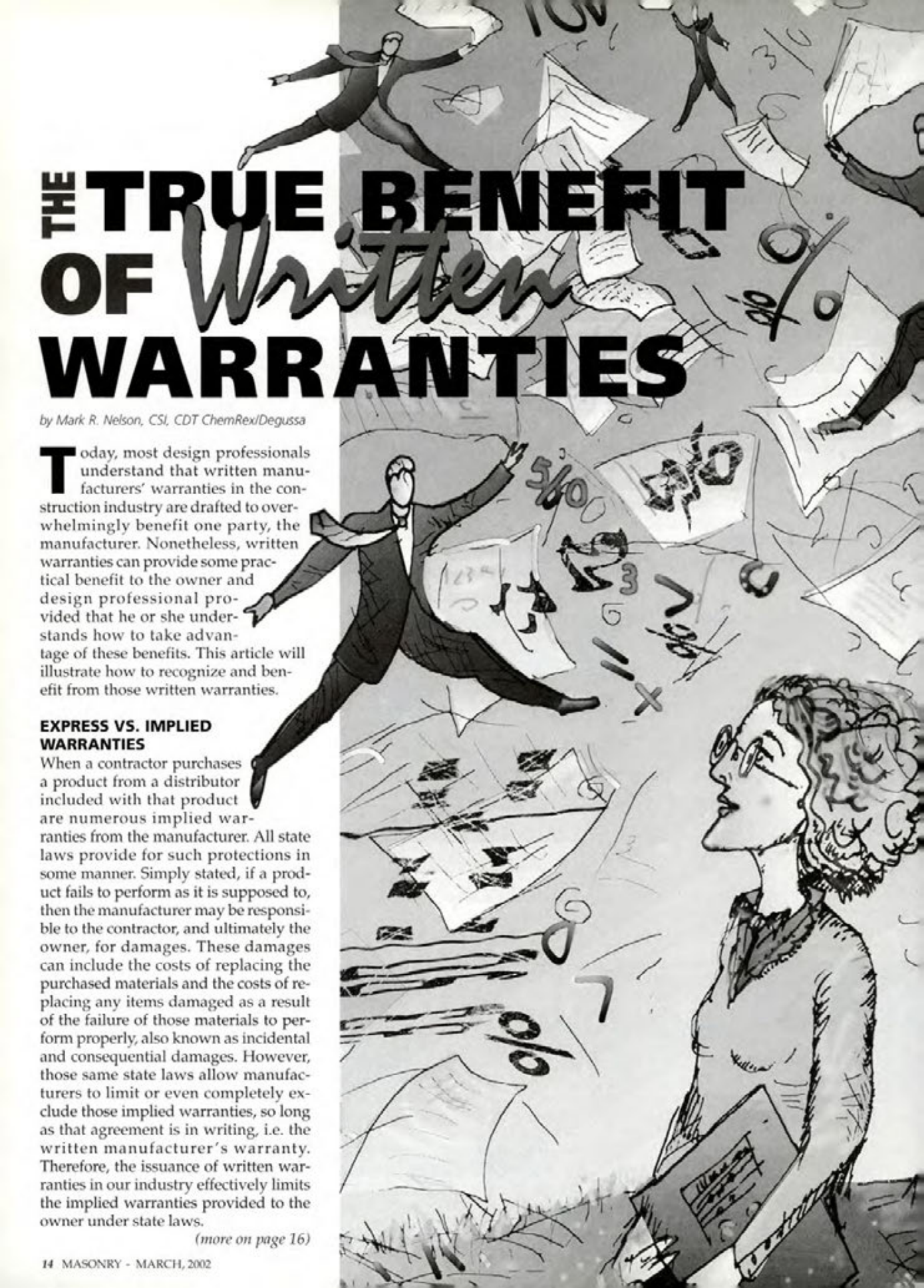 Masonry Magazine March 2002 Page. 14