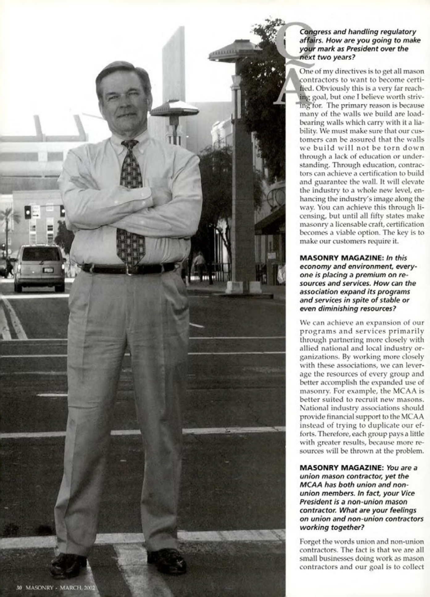 Masonry Magazine March 2002 Page. 30