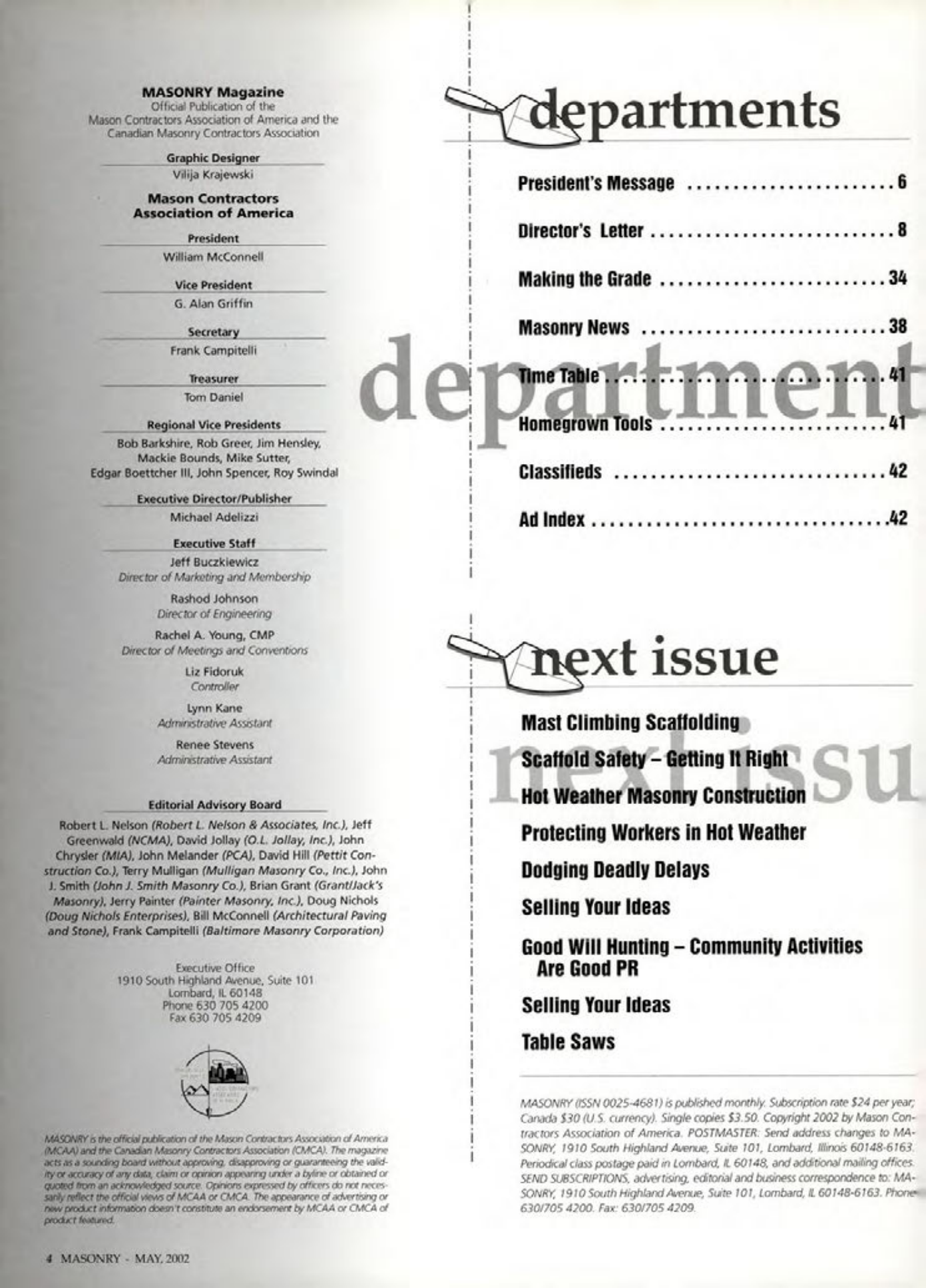Masonry Magazine May 2002 Page. 4