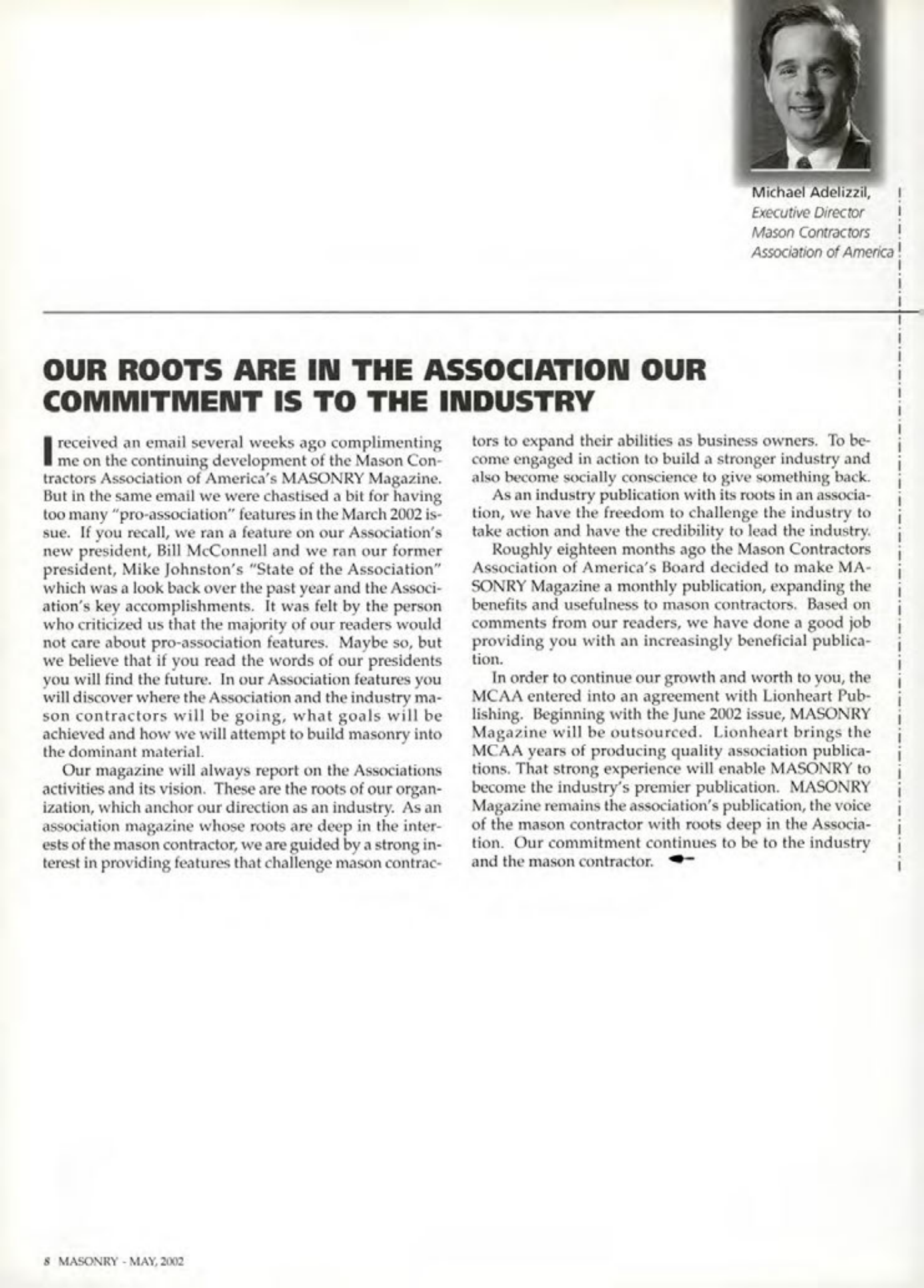 Masonry Magazine May 2002 Page. 8