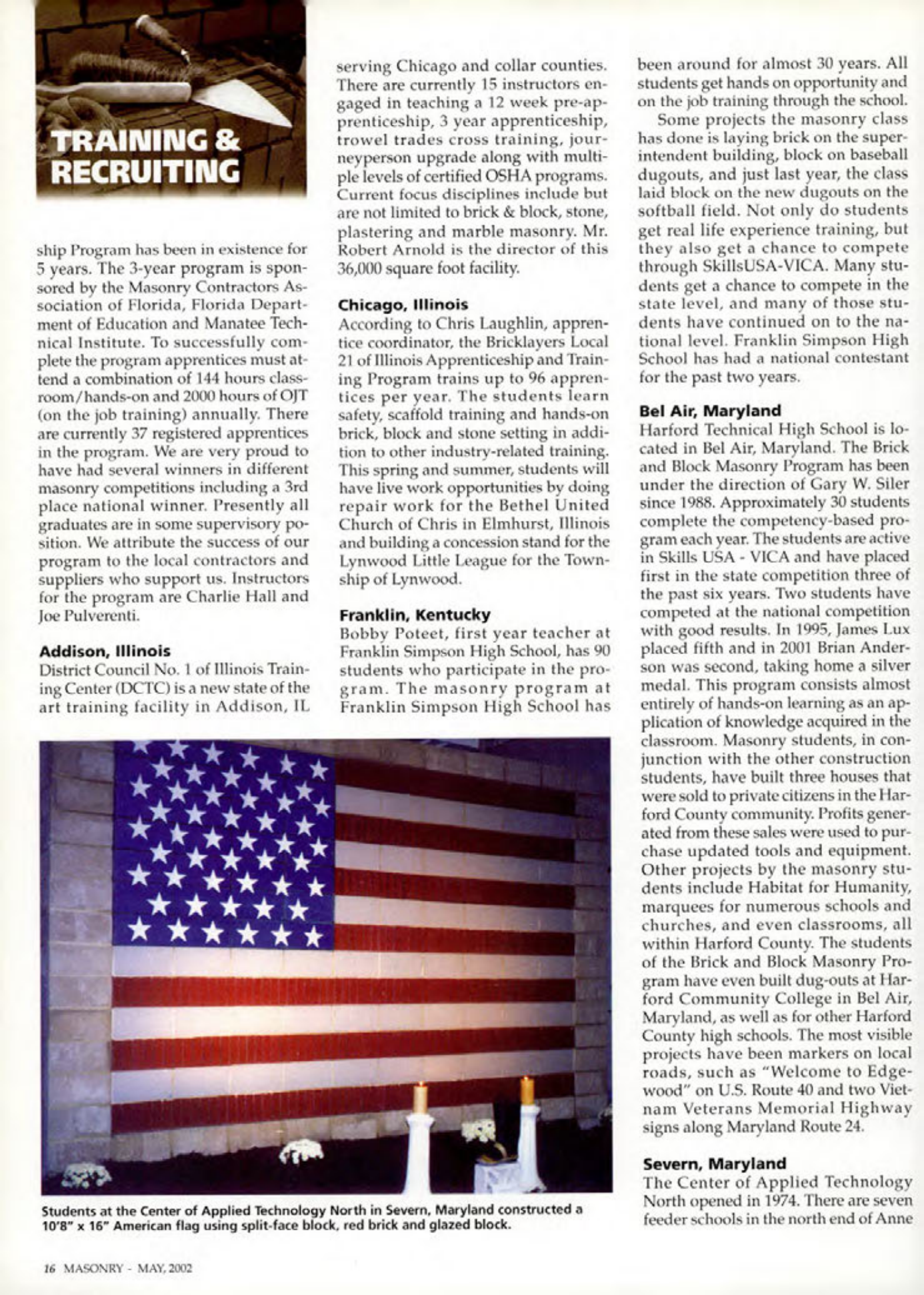 Masonry Magazine May 2002 Page. 16