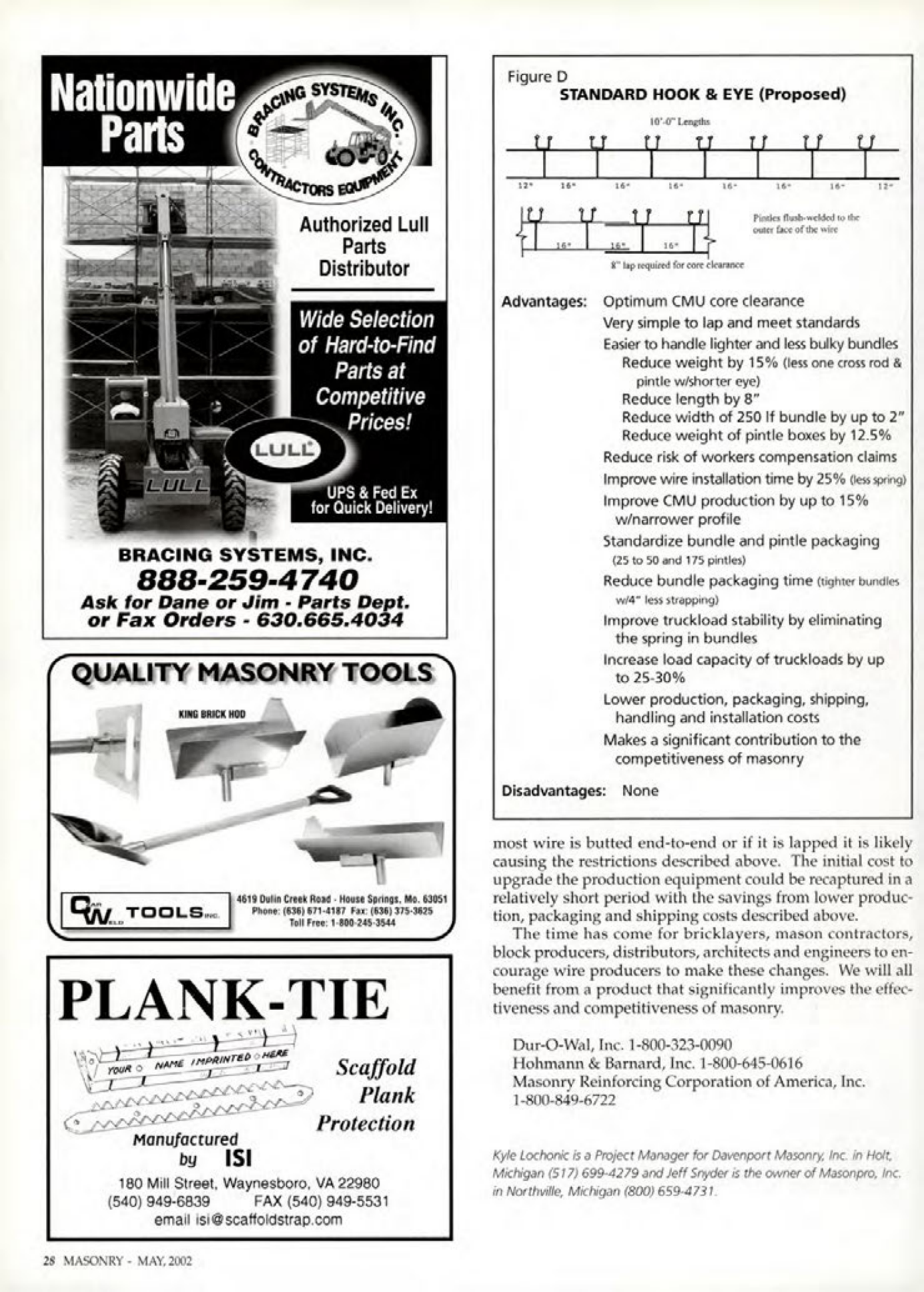 Masonry Magazine May 2002 Page. 28