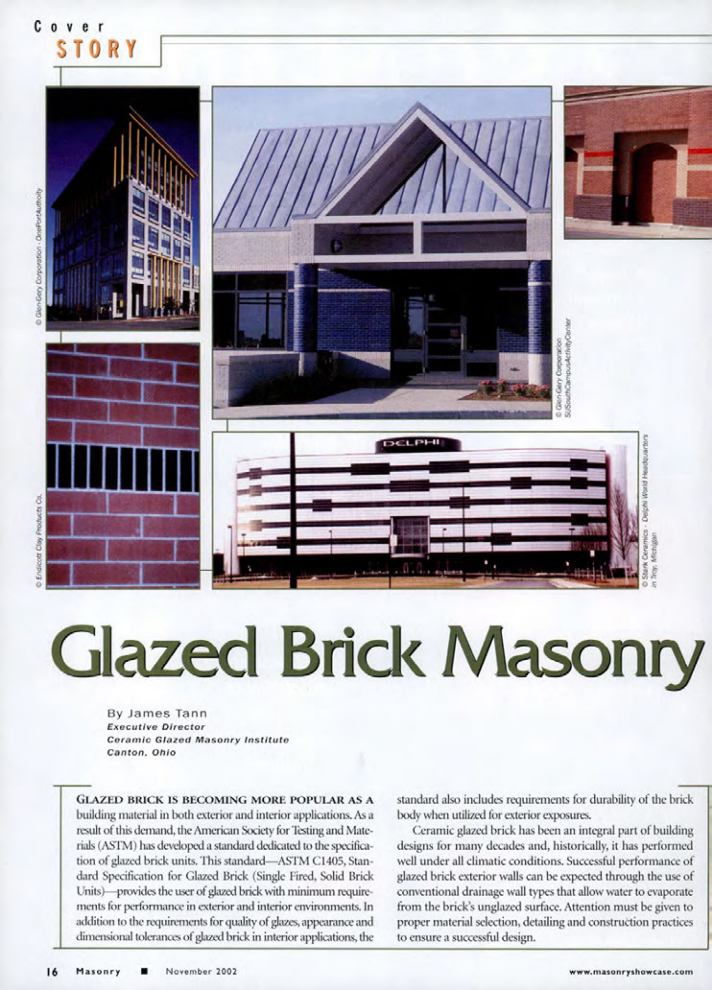 Masonry Magazine November 2002 Page. 18