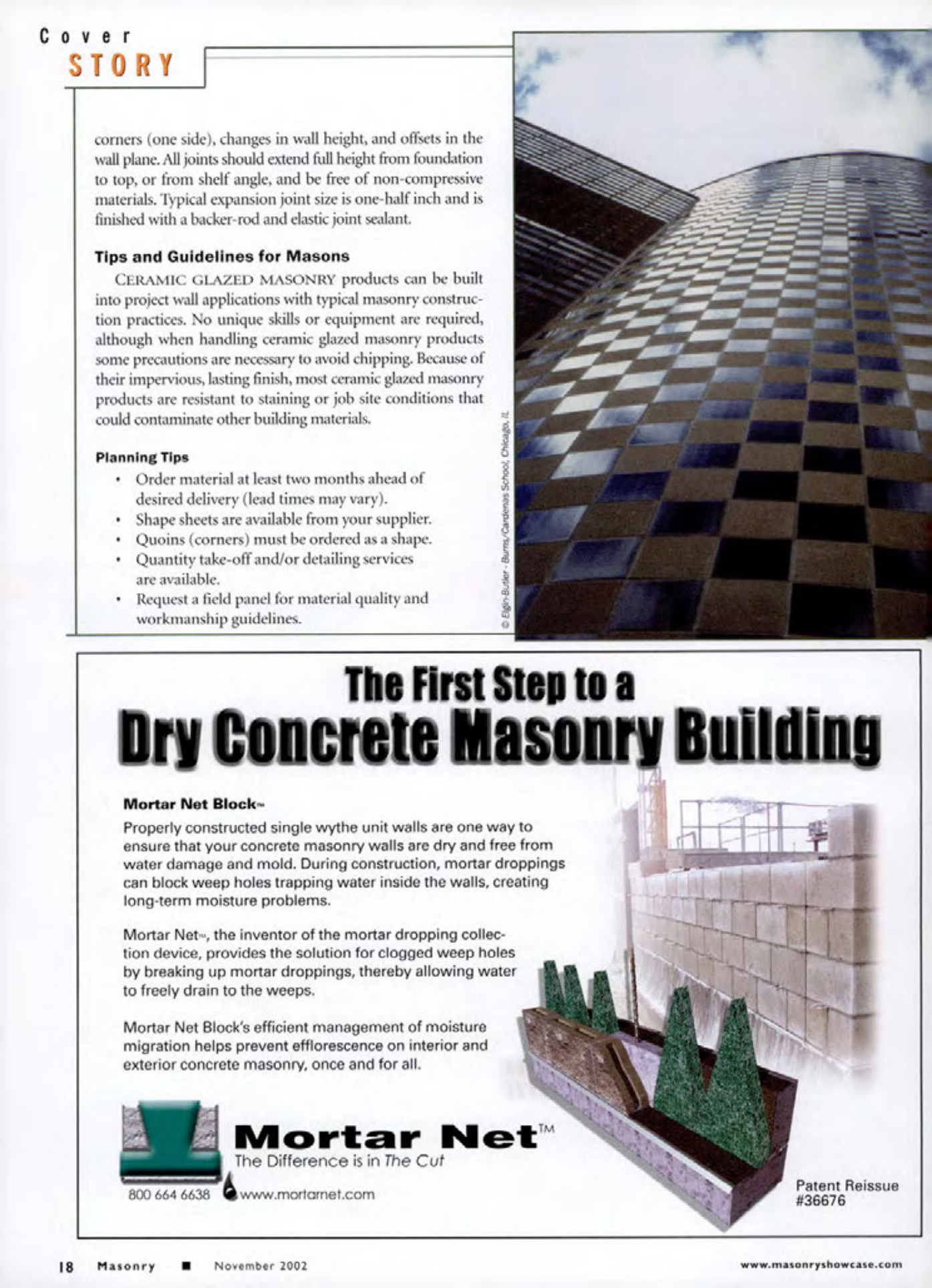 Masonry Magazine November 2002 Page. 20