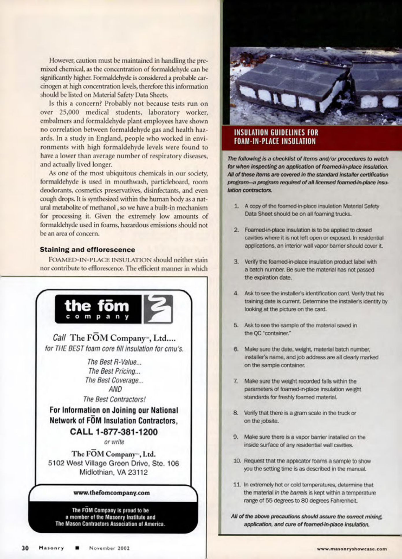 Masonry Magazine November 2002 Page. 32