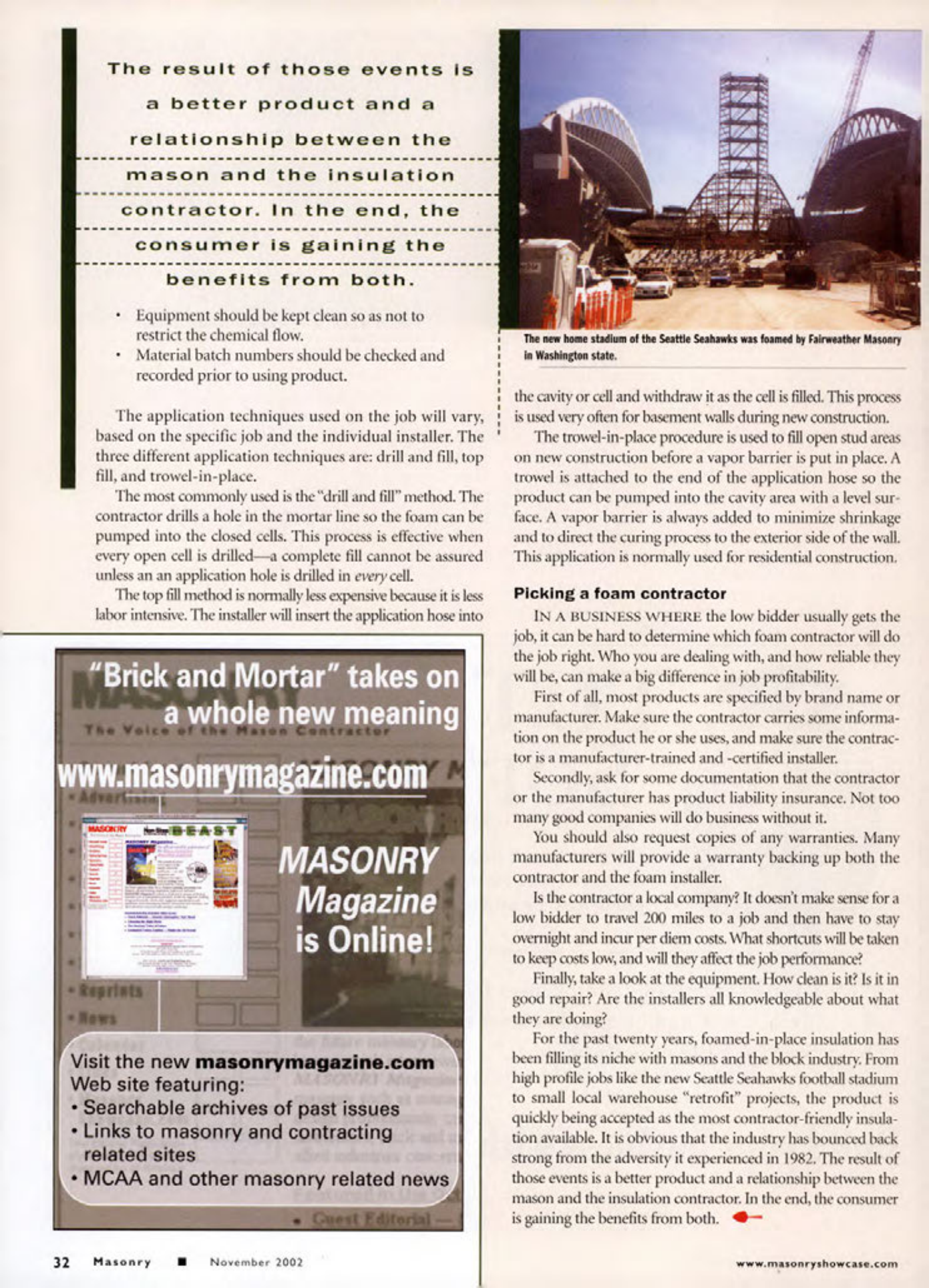 Masonry Magazine November 2002 Page. 34