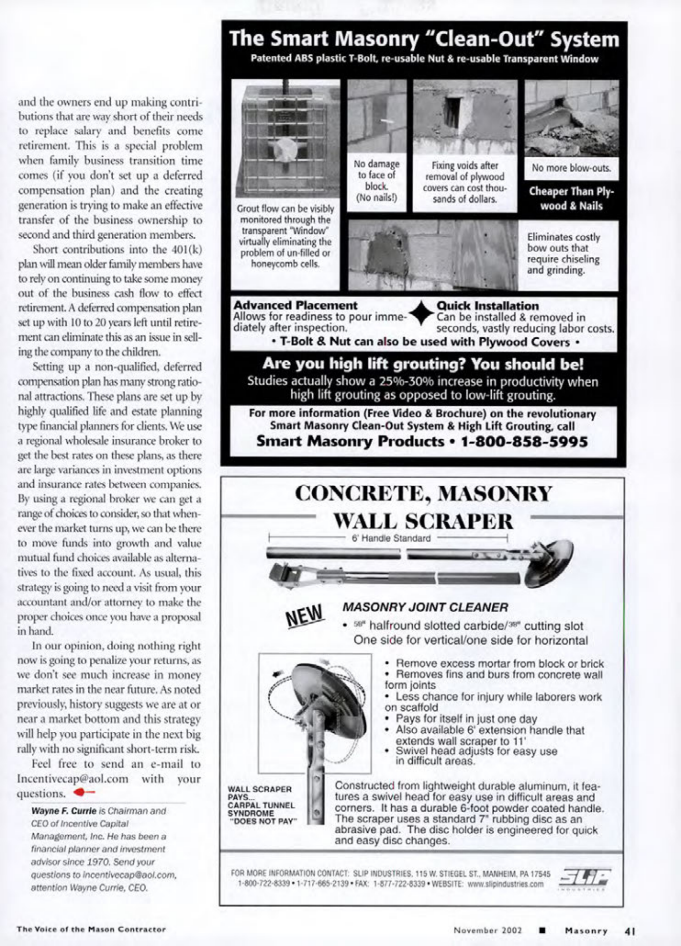 Masonry Magazine November 2002 Page. 43
