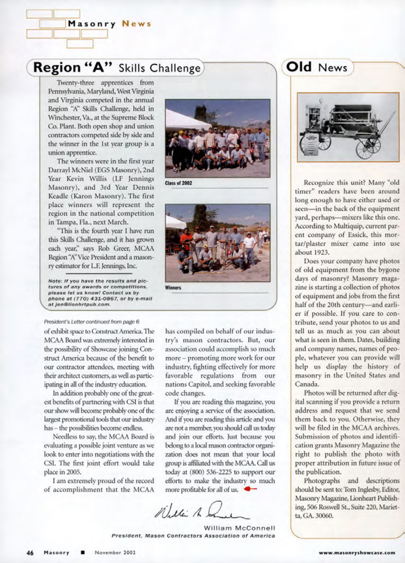 Masonry Magazine November 2002 Page. 48