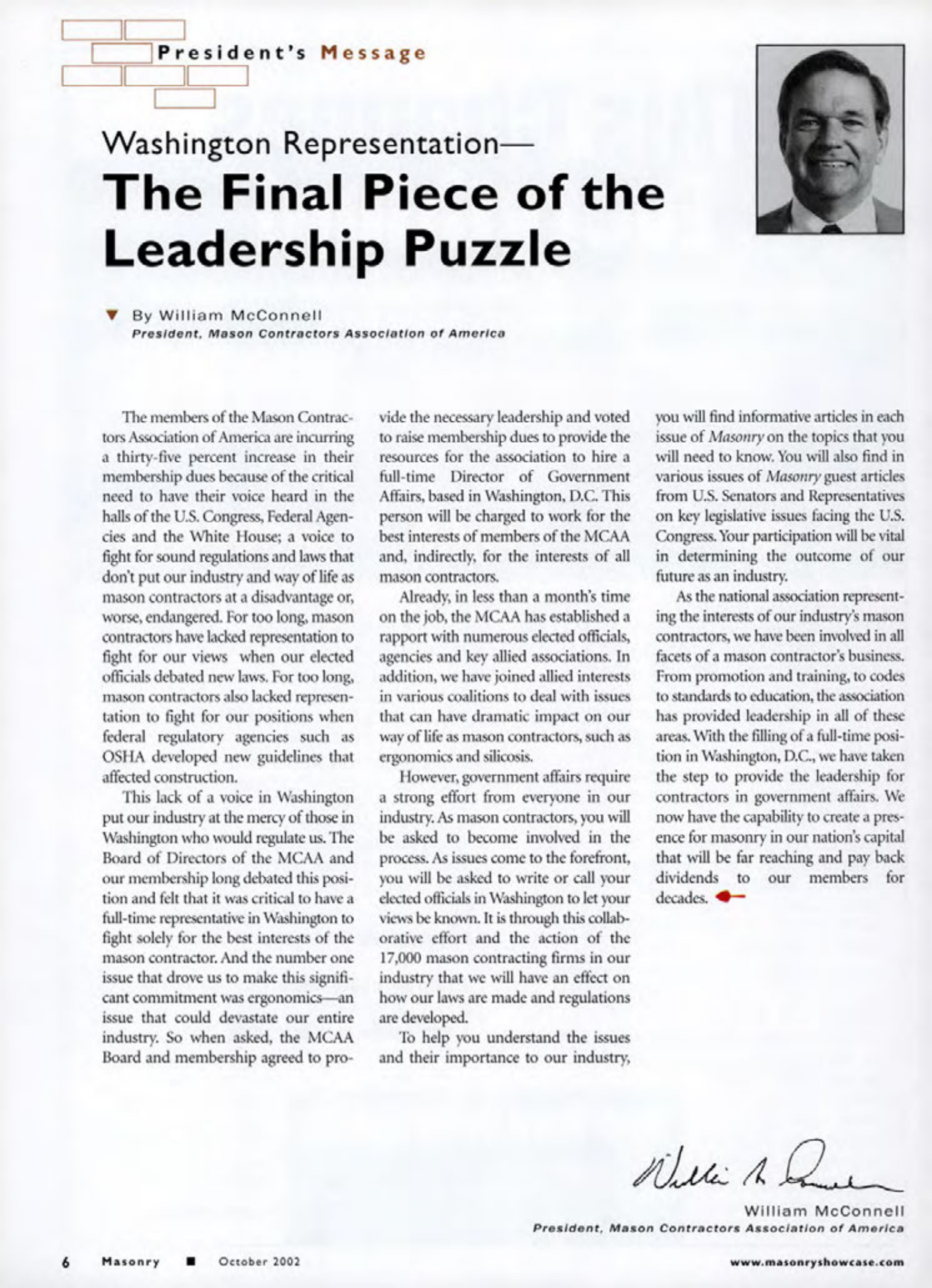 Masonry Magazine October 2002 Page. 8