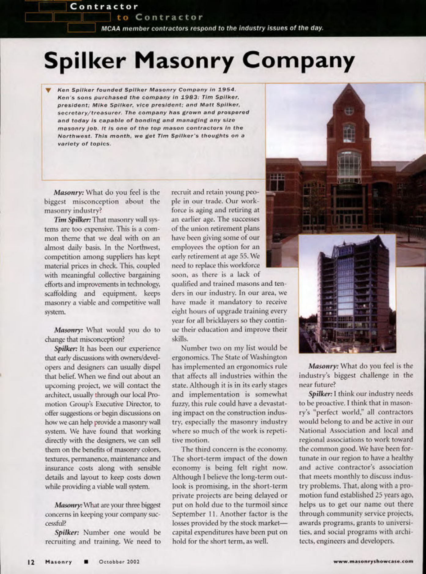 Masonry Magazine October 2002 Page. 14