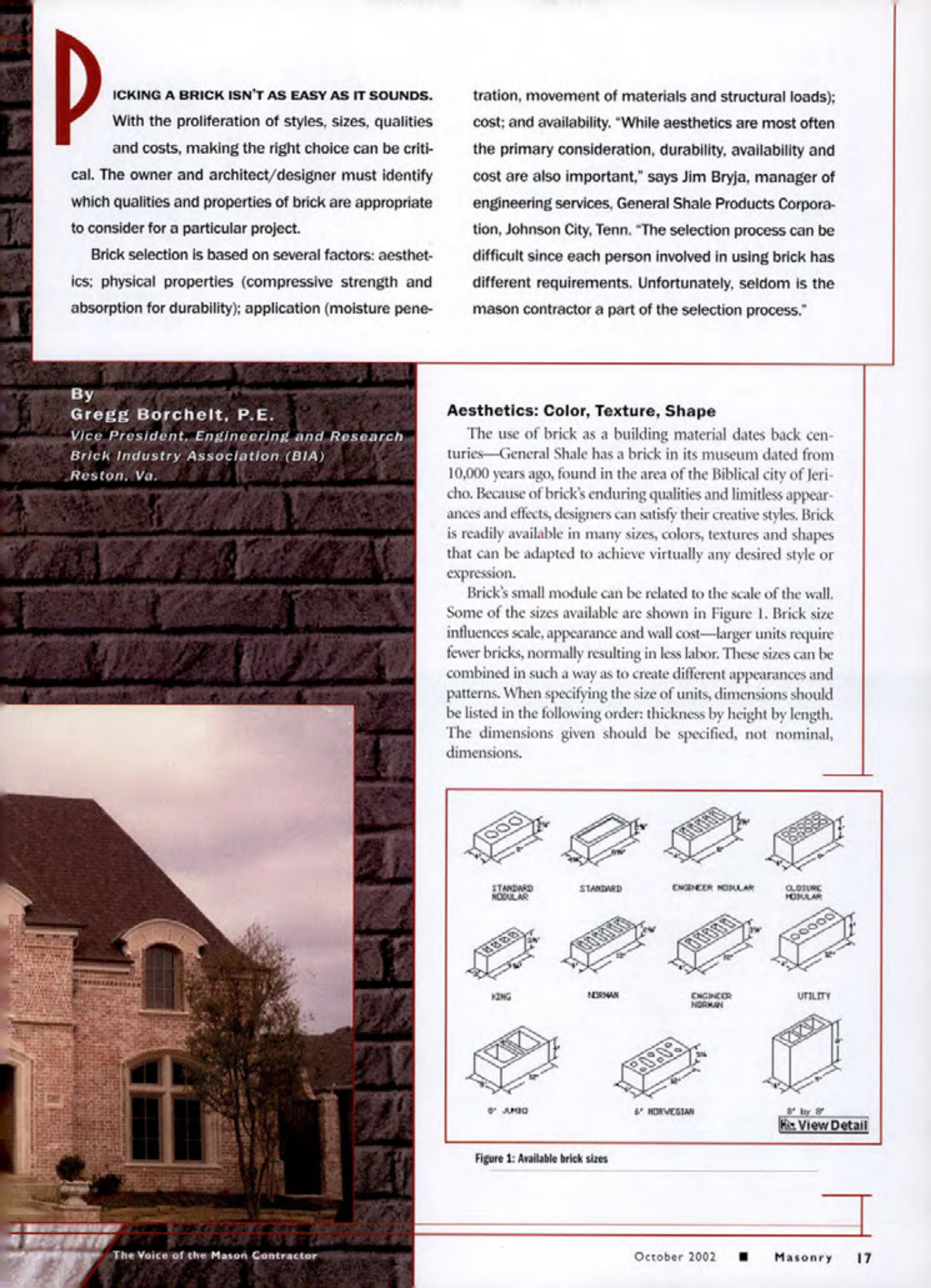 Masonry Magazine October 2002 Page. 19