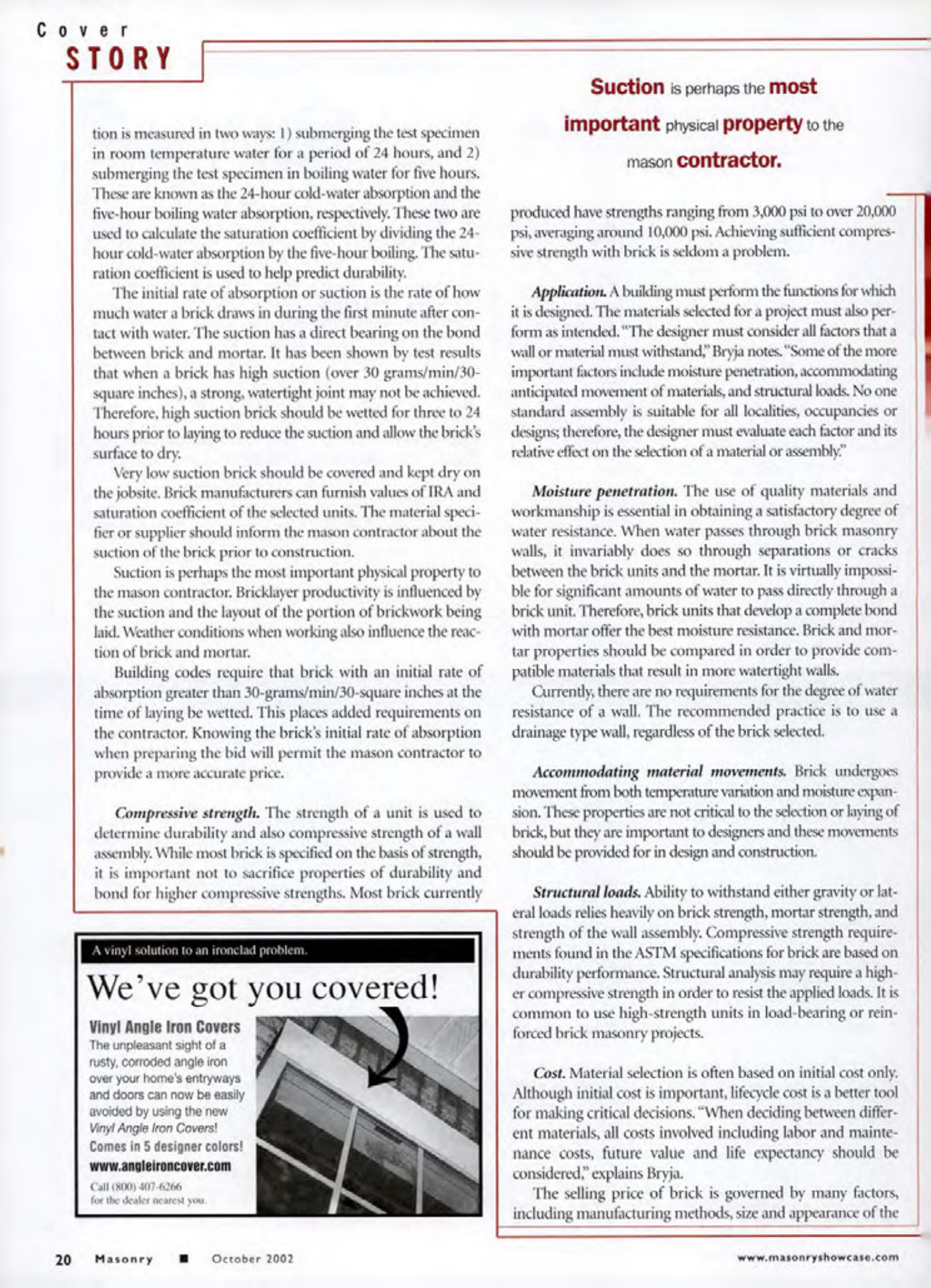 Masonry Magazine October 2002 Page. 22