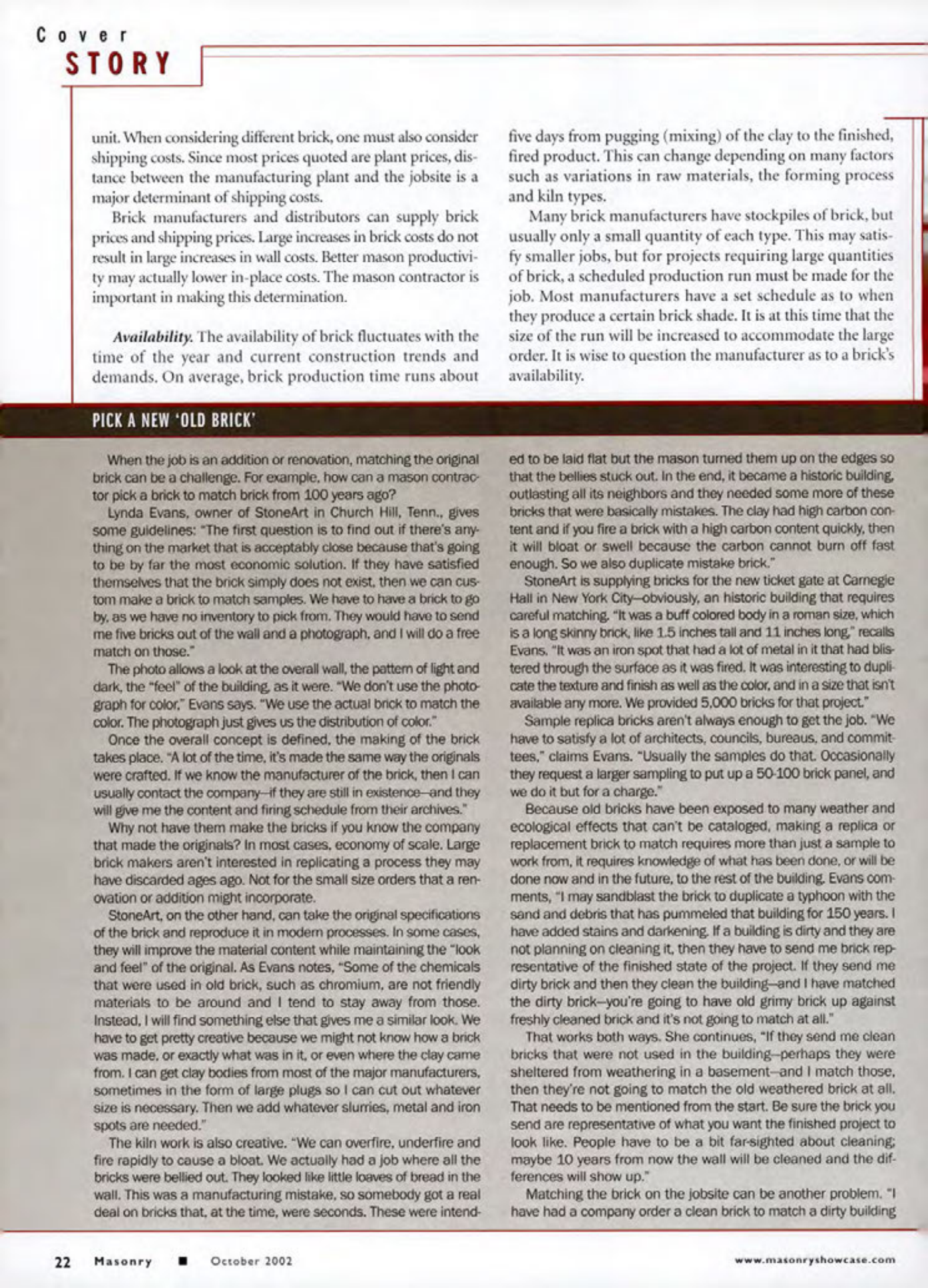 Masonry Magazine October 2002 Page. 24