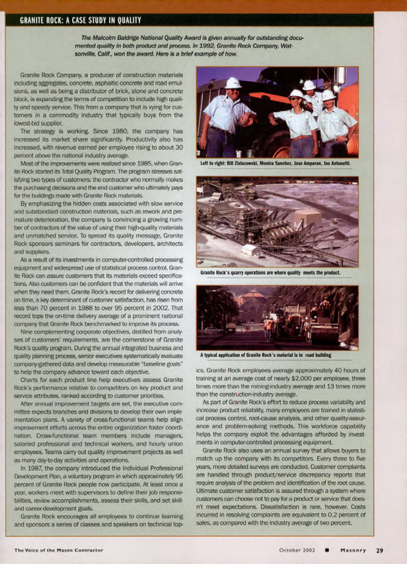 Masonry Magazine October 2002 Page. 31