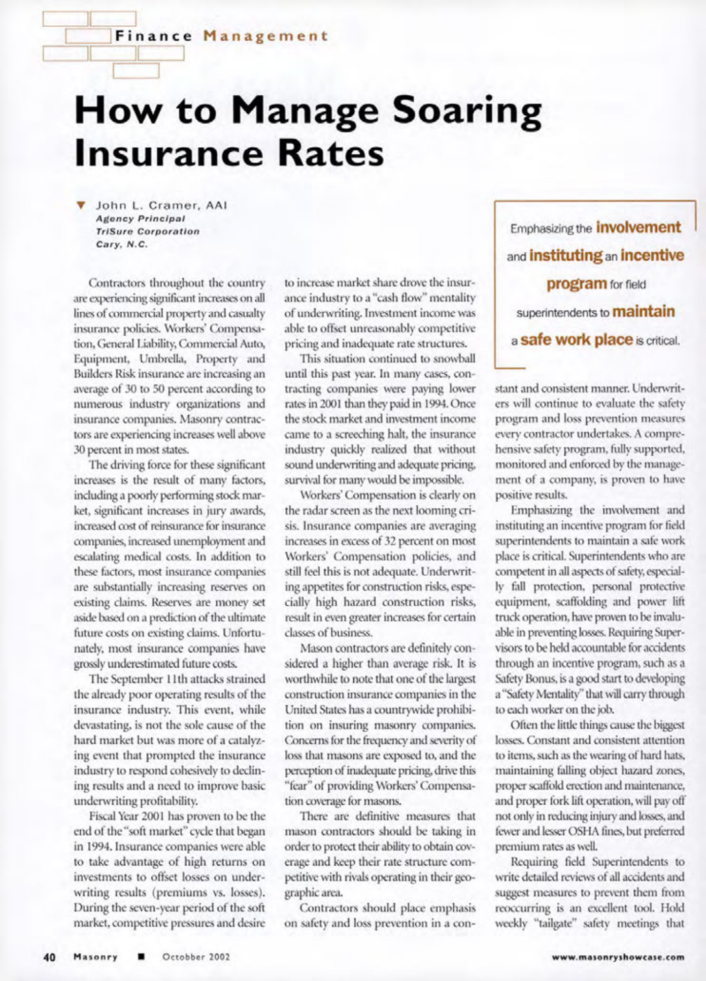 Masonry Magazine October 2002 Page. 42