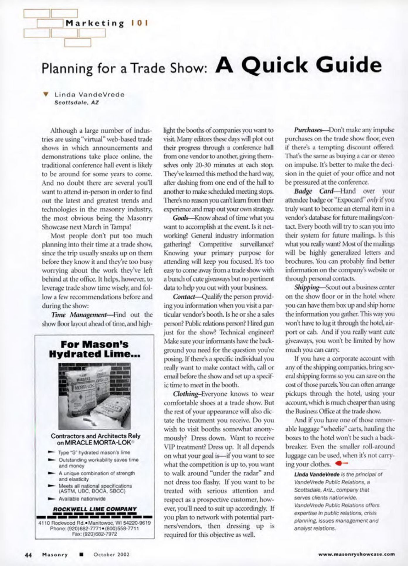 Masonry Magazine October 2002 Page. 46