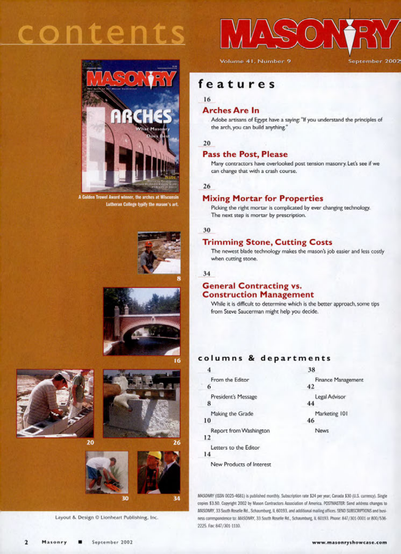Masonry Magazine September 2002 Page. 4