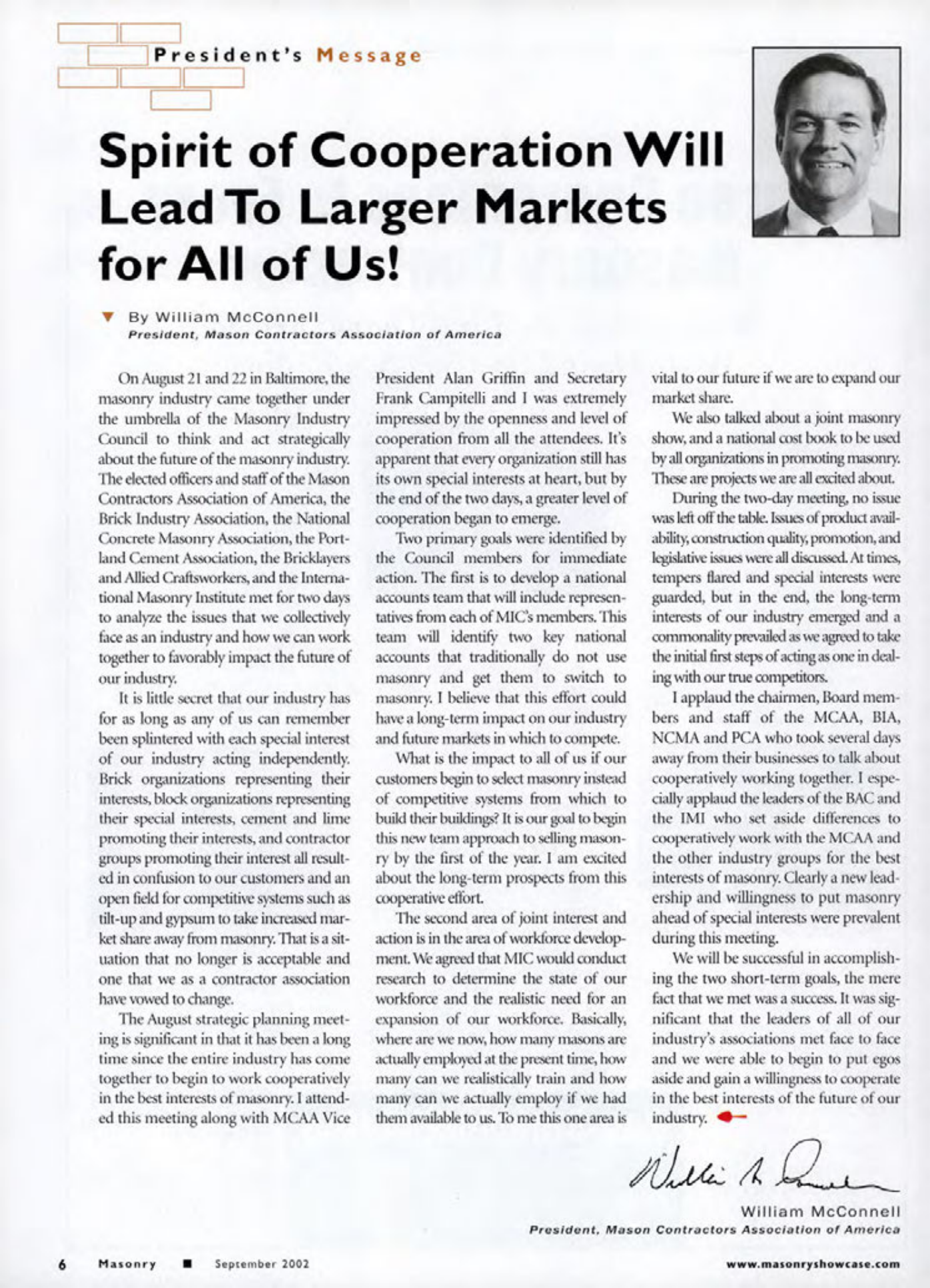 Masonry Magazine September 2002 Page. 8