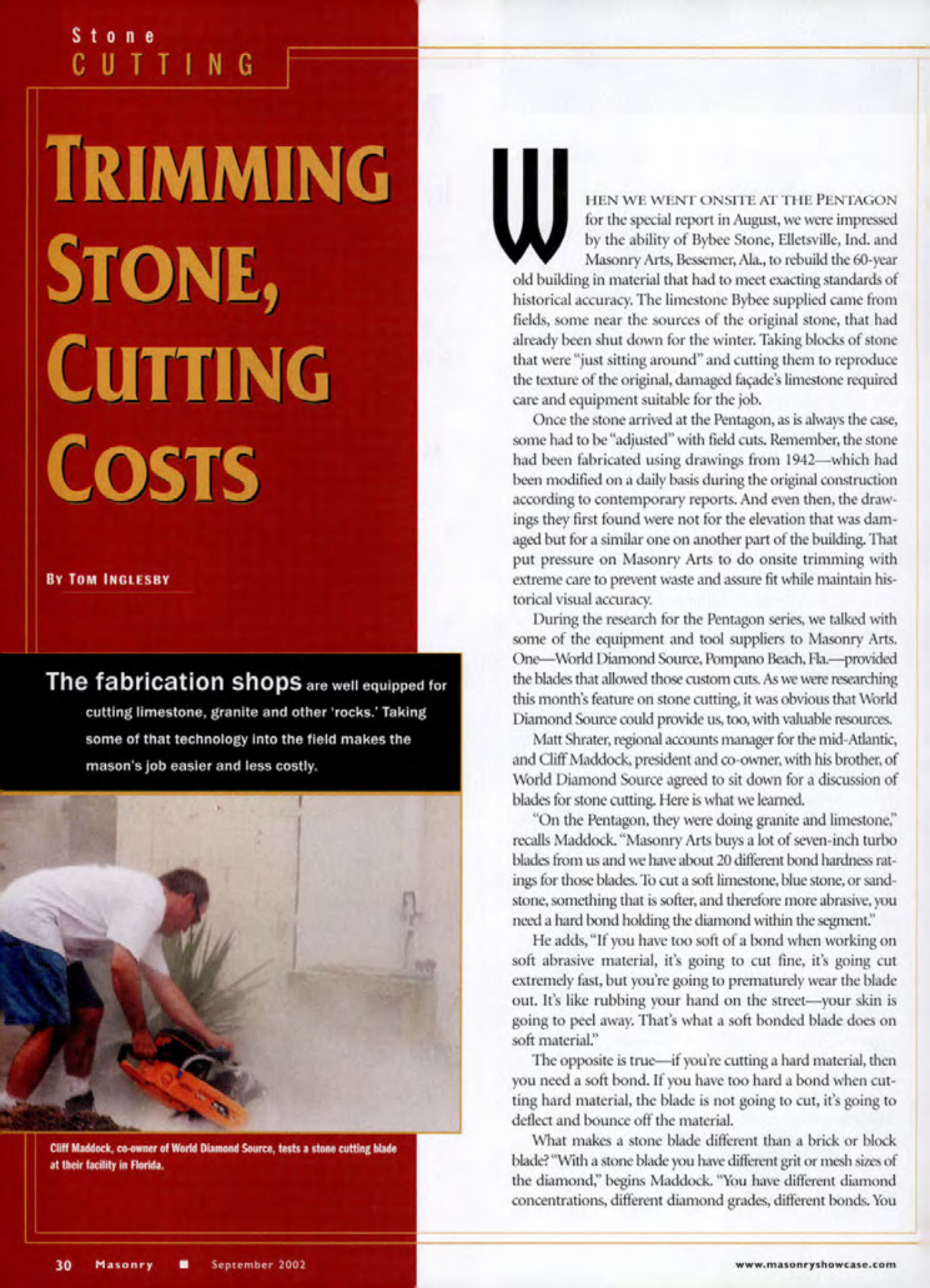 Masonry Magazine September 2002 Page. 32