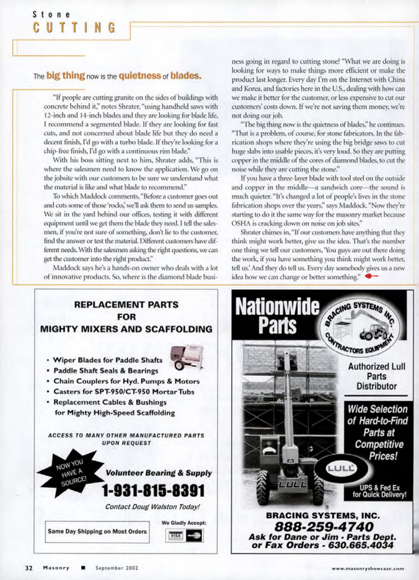Masonry Magazine September 2002 Page. 34