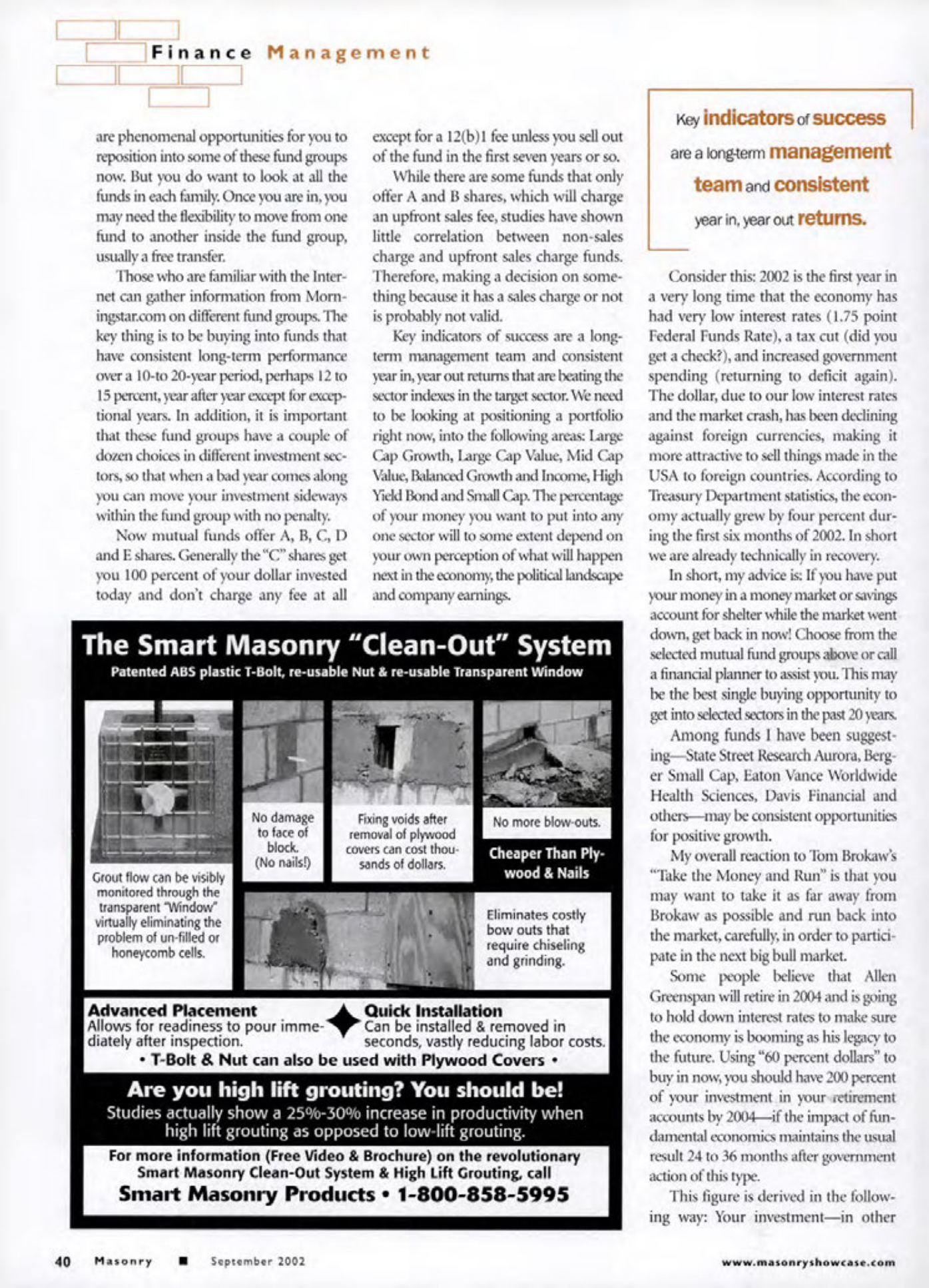 Masonry Magazine September 2002 Page. 42