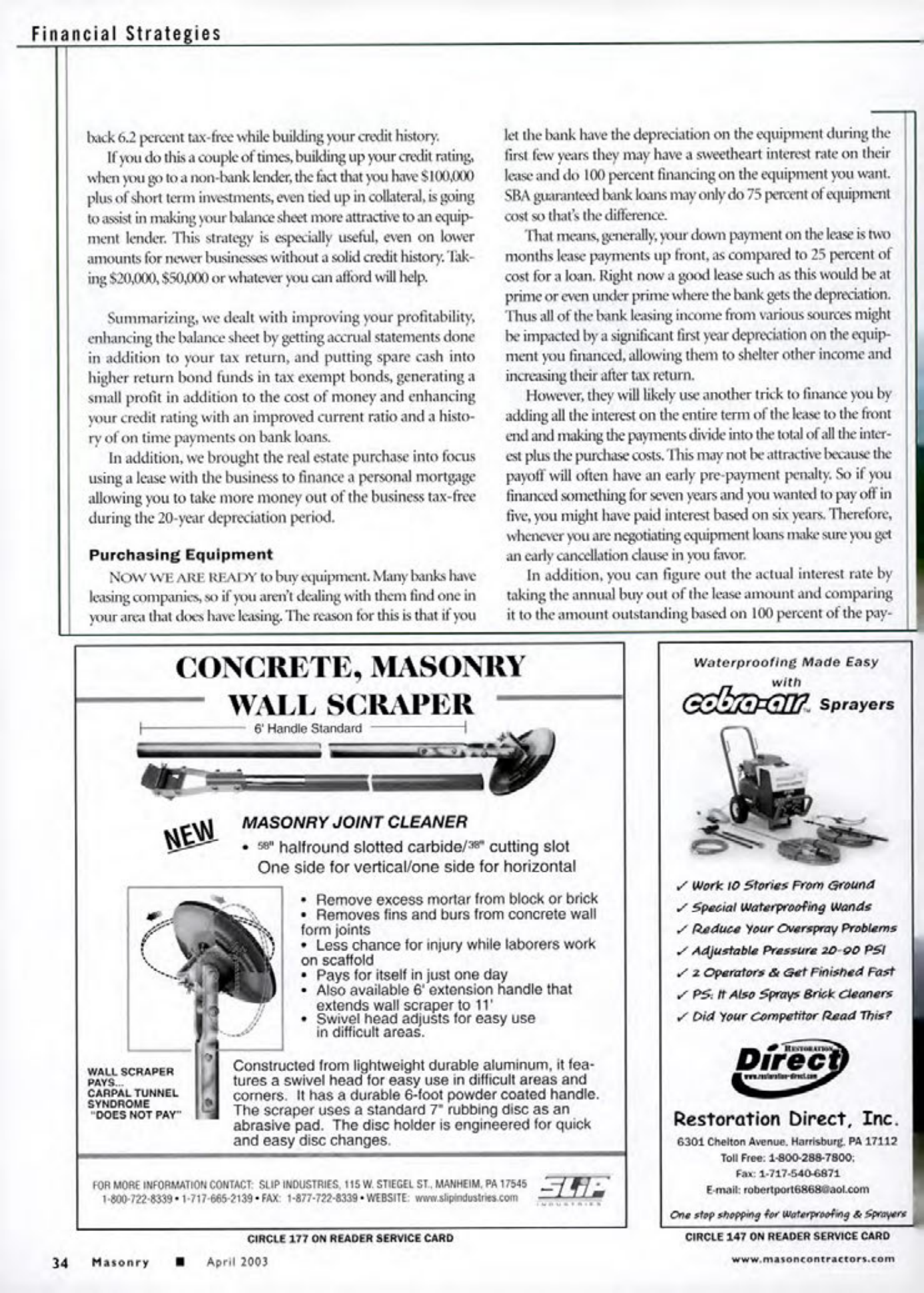 Masonry Magazine April 2003 Page. 36