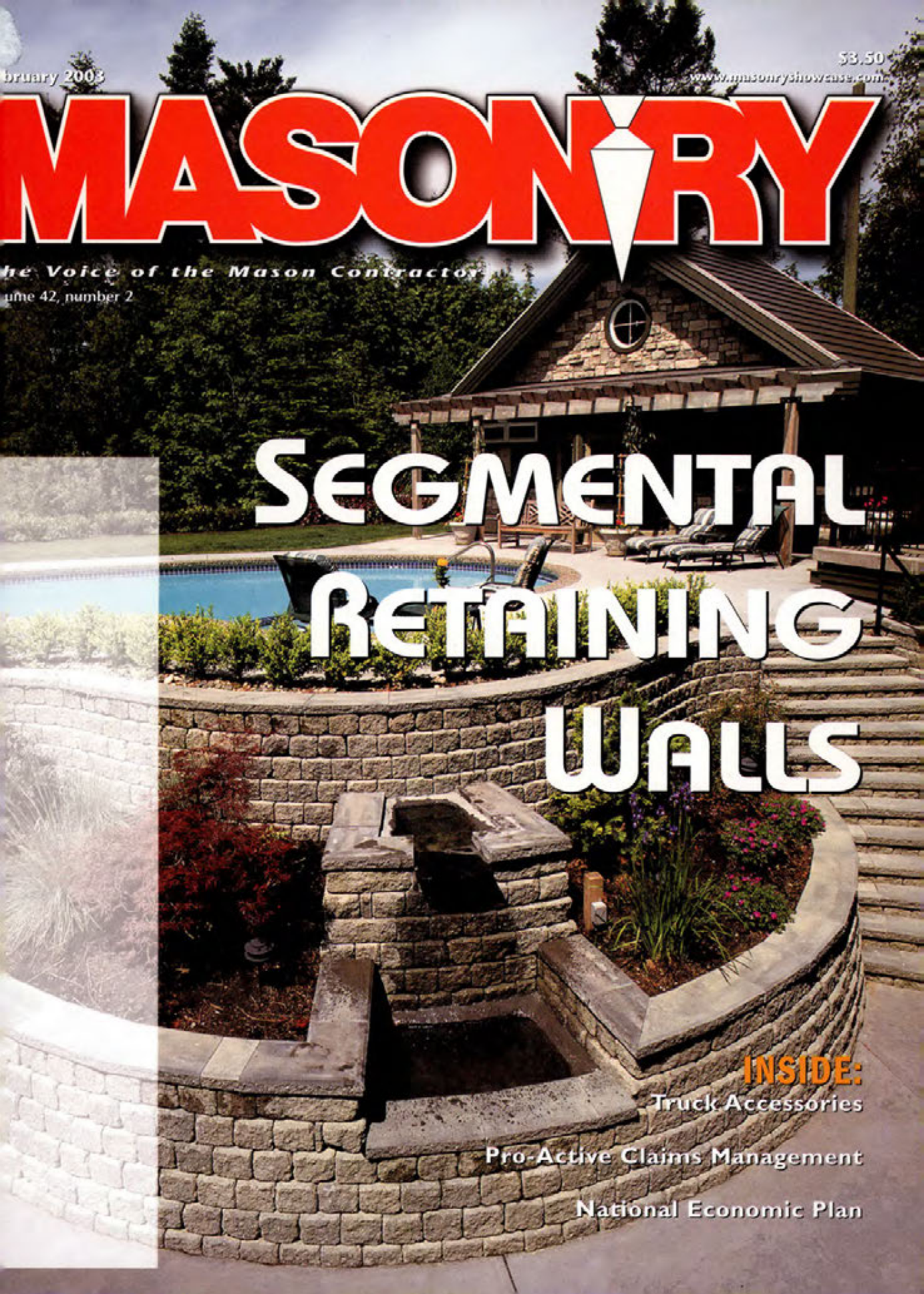 Masonry Magazine February 2003 Page. 1