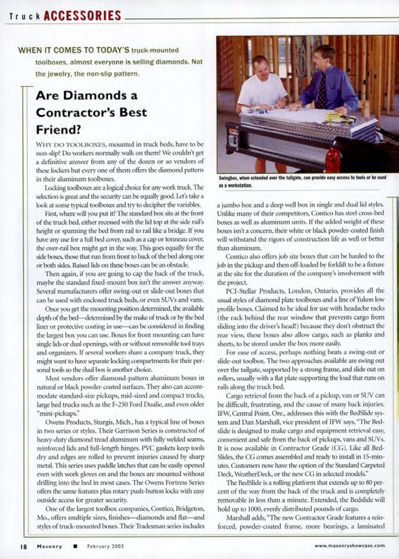 Masonry Magazine February 2003 Page. 20