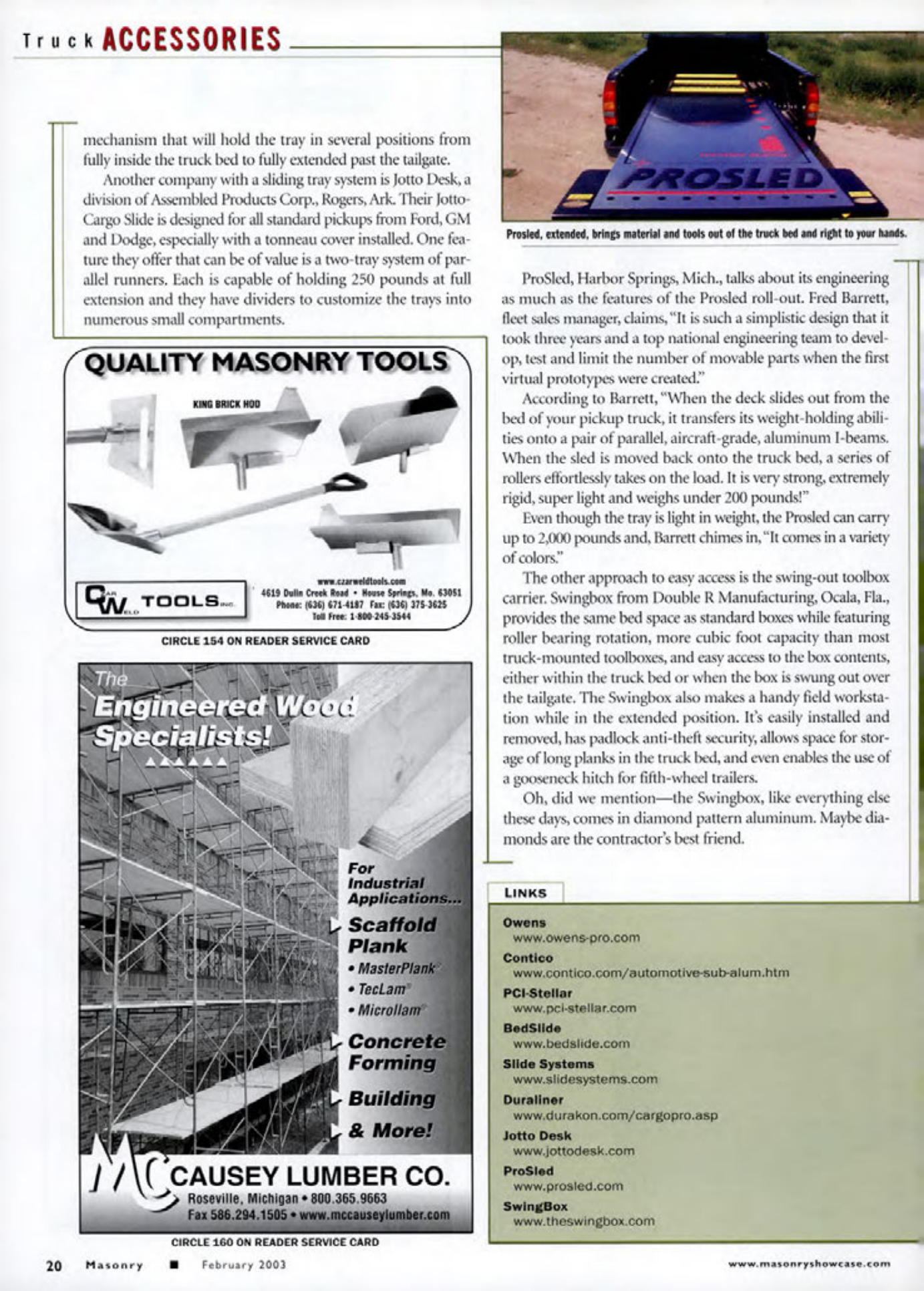 Masonry Magazine February 2003 Page. 22