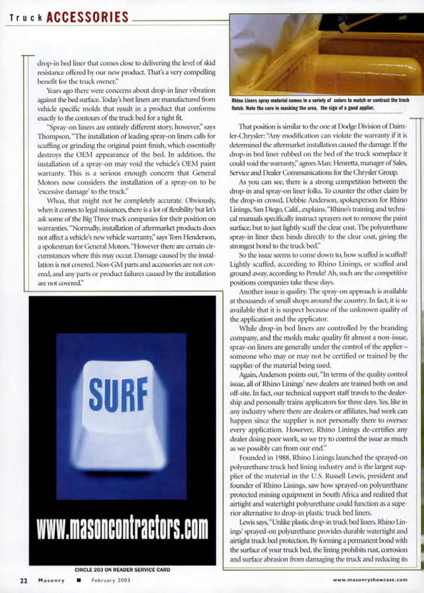 Masonry Magazine February 2003 Page. 24