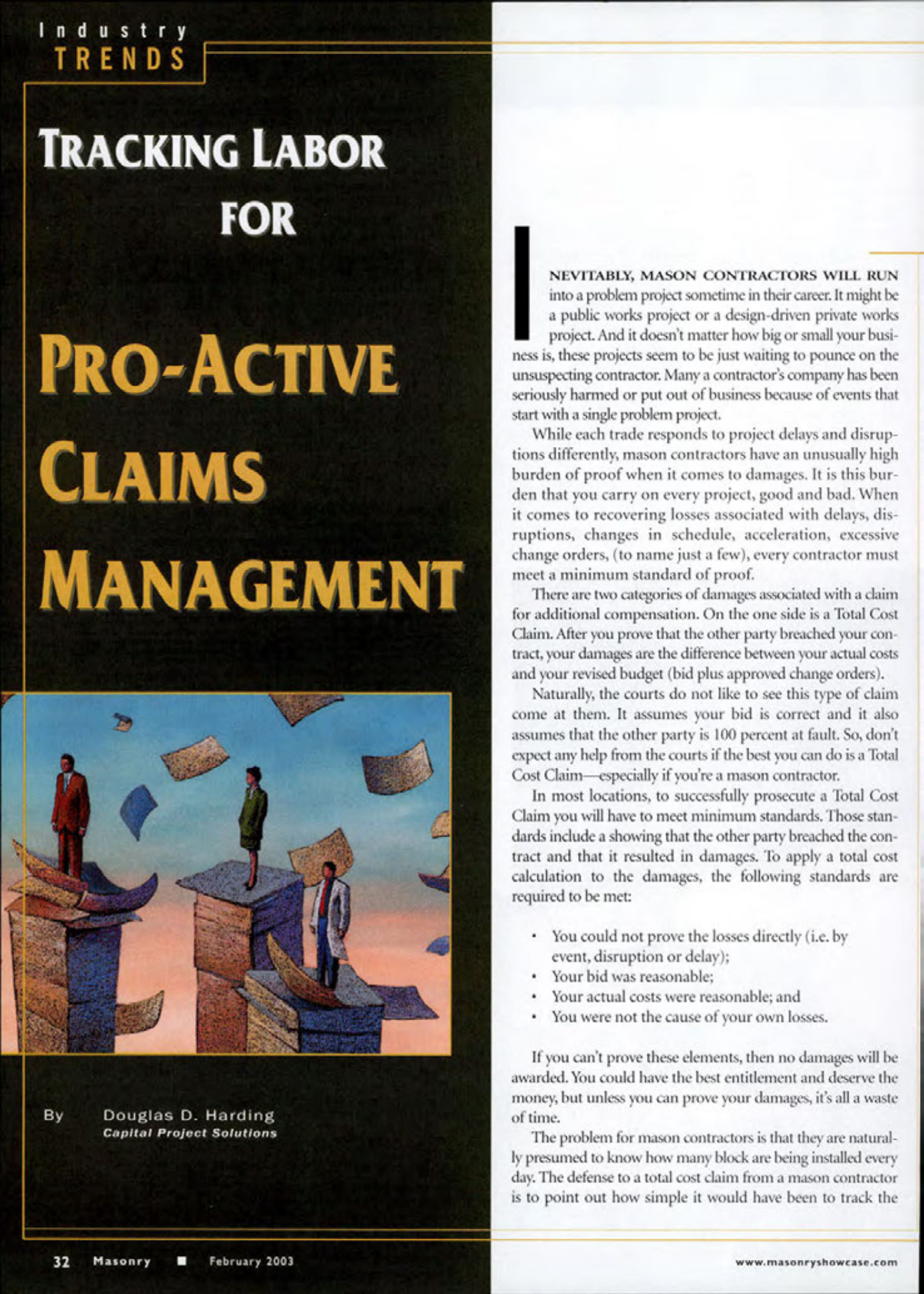 Masonry Magazine February 2003 Page. 34